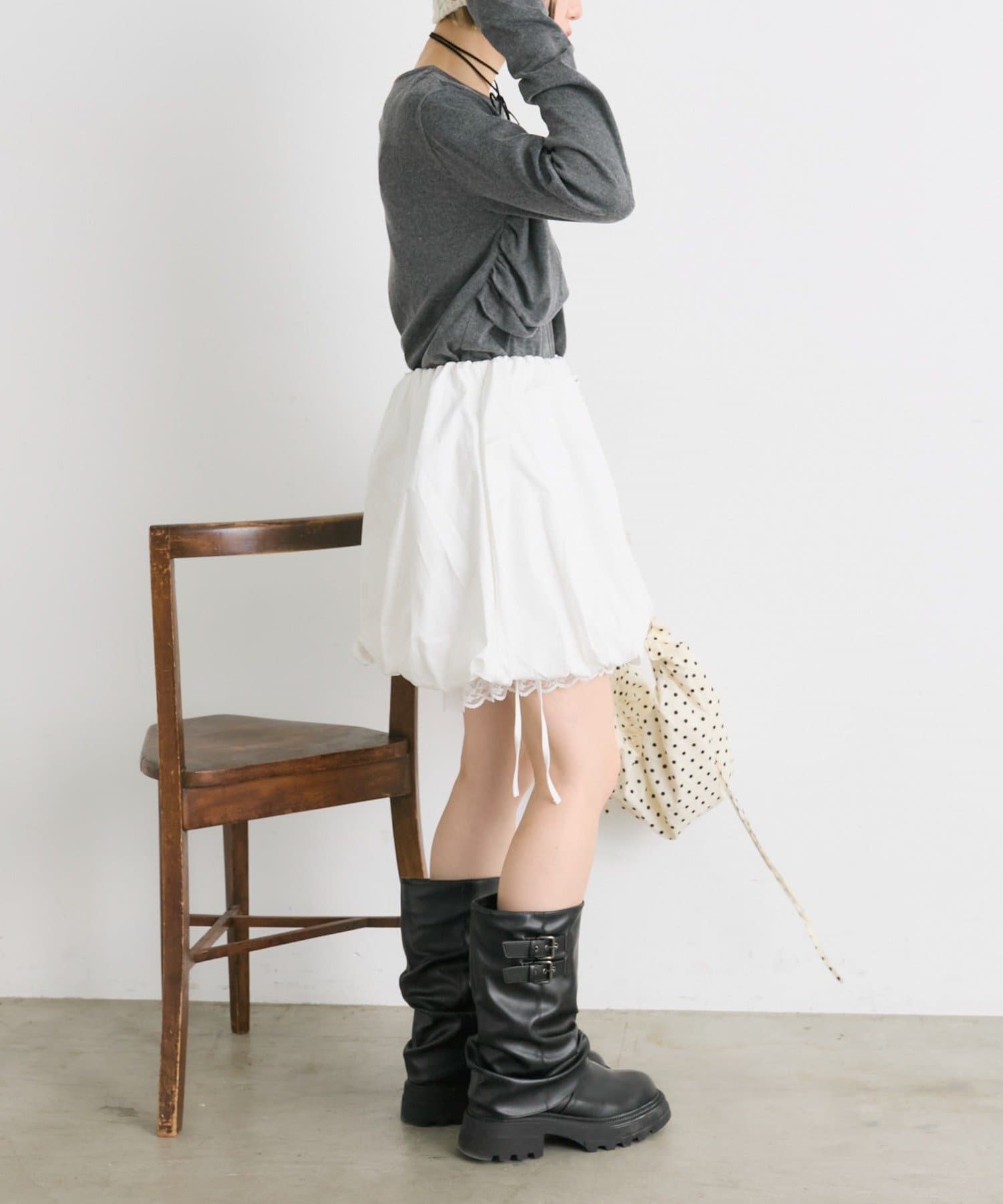 w closet(ダブルクローゼット) 【25AW】ツイストプルオーバー