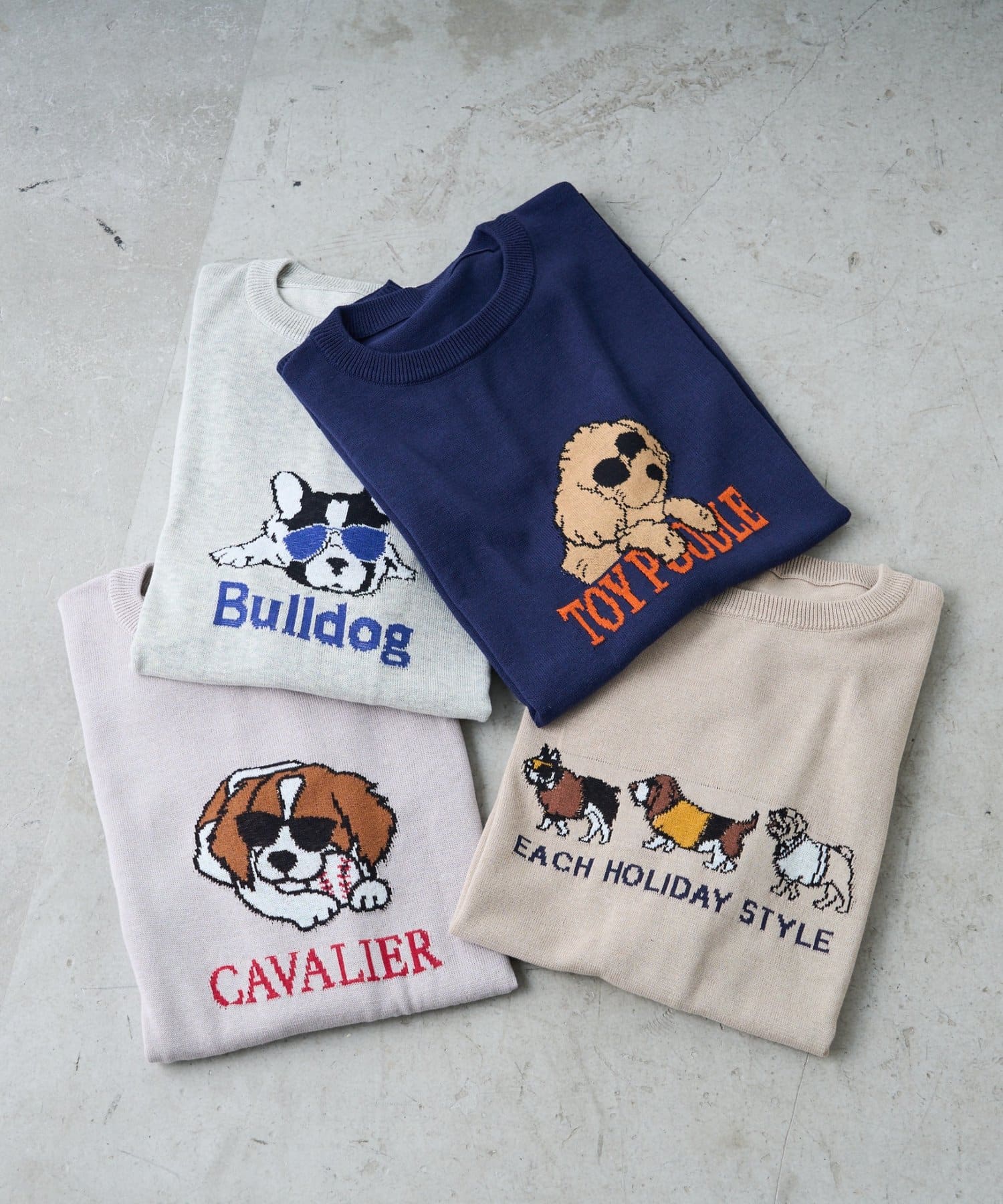 tシャツ 「ユニセックス」アニマル柄犬サマーニット半袖Tシャツ レディース メンズ ユニセックス】アニマル柄犬サマーニット半袖Tシャツ