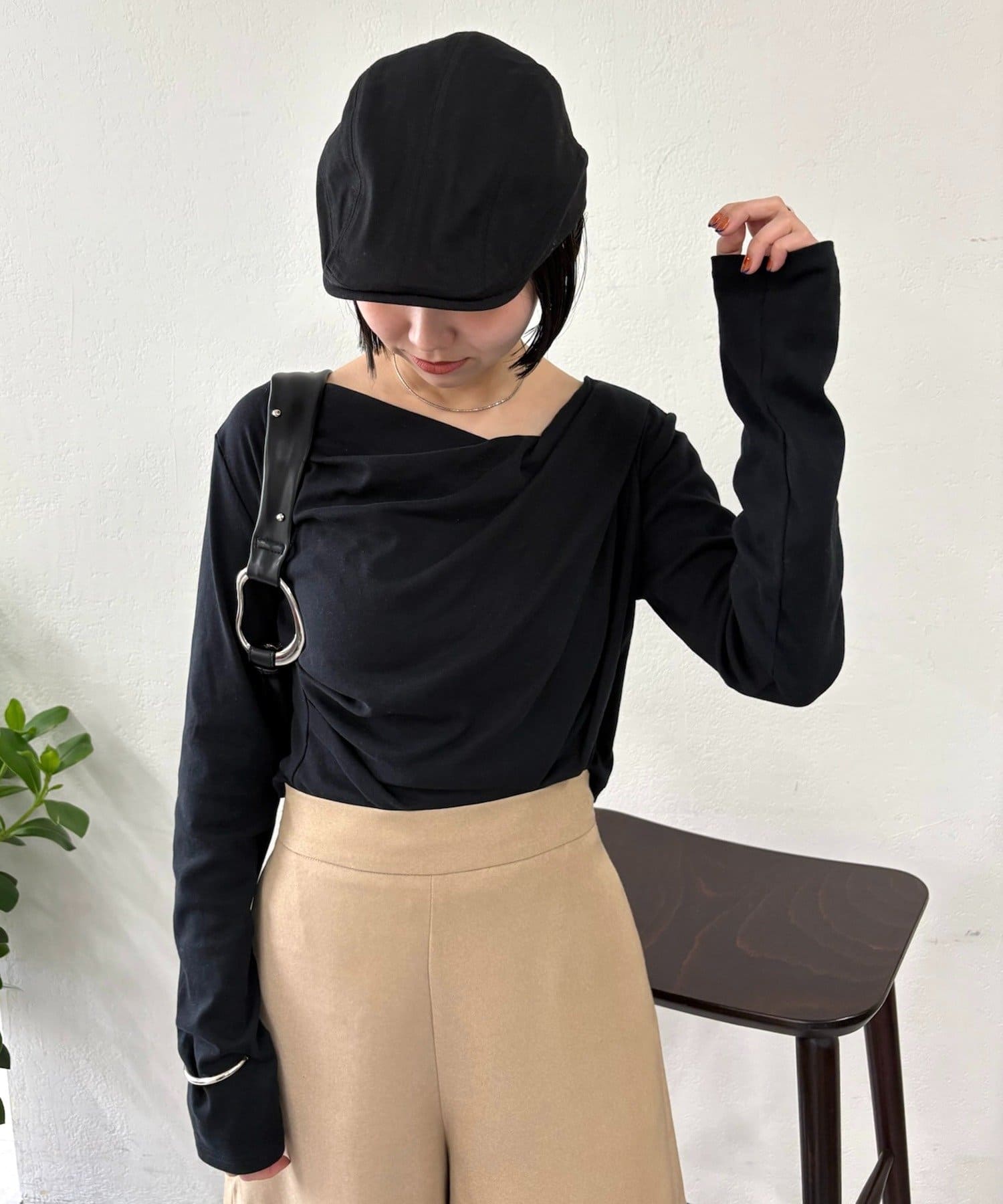 mystic(ミスティック) 【EC限定カラーあり】オフショルロングTシャツ