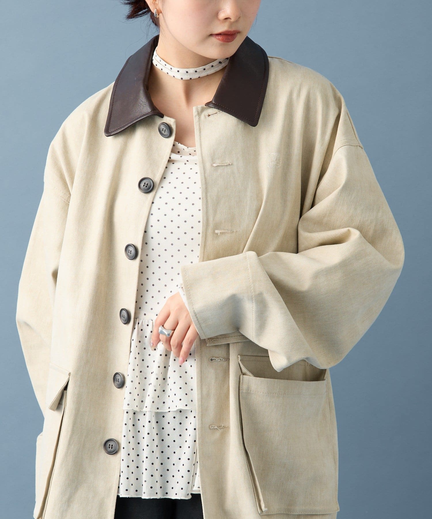 トレンド感あるオーバーサイズで大人可愛いを♡】配色カラー