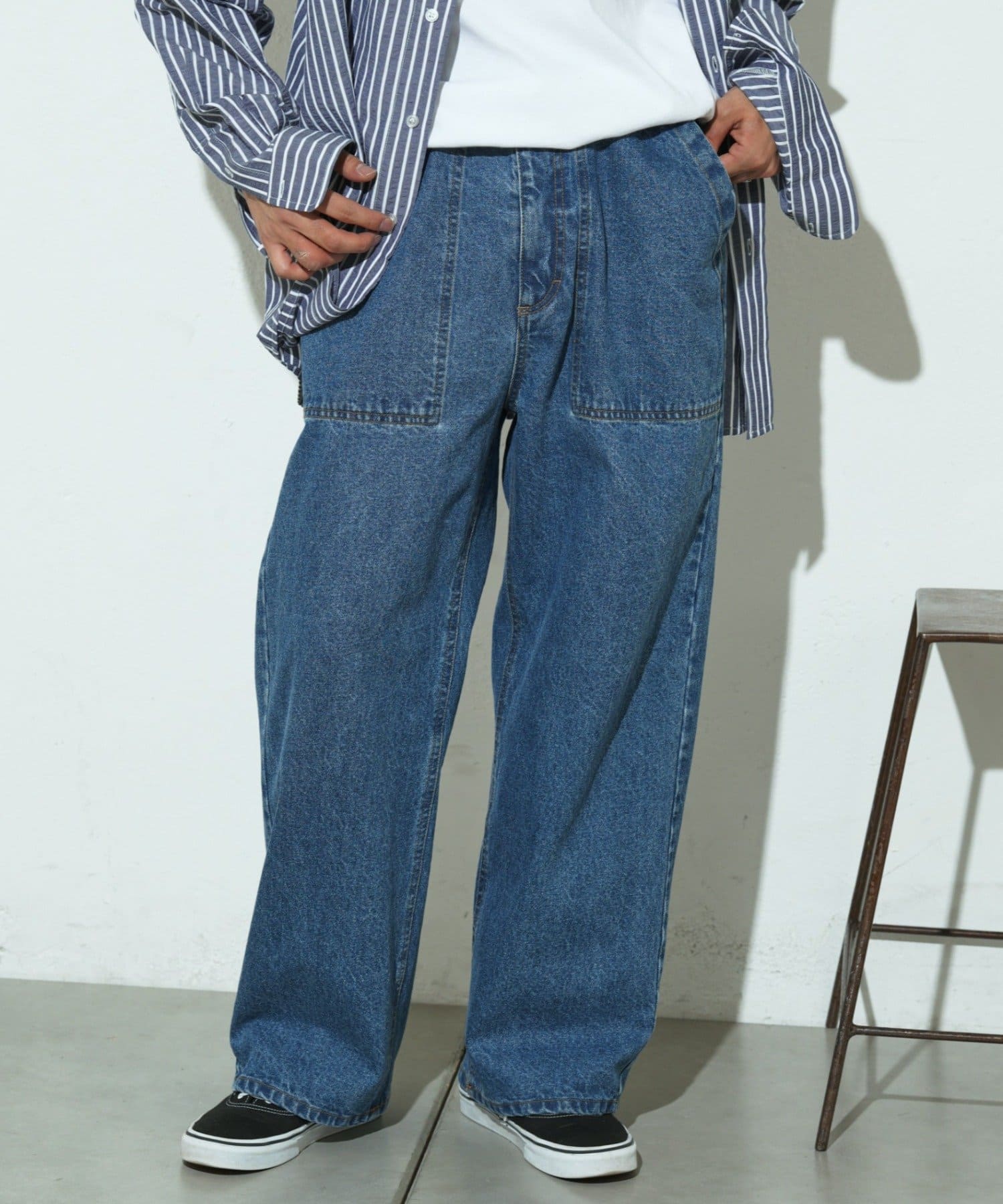 CIAOPANIC TYPY(チャオパニックティピー) 【MENS】ウォッシュドベイカーデニムパンツ/セットアップアイテムあり