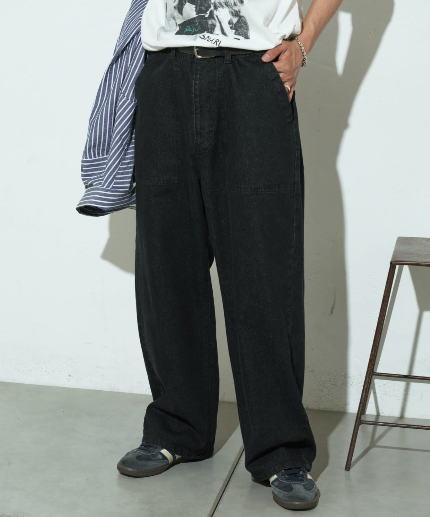 CIAOPANIC TYPY(チャオパニックティピー) 【MENS】ウォッシュドベイカーデニムパンツ/セットアップアイテムあり