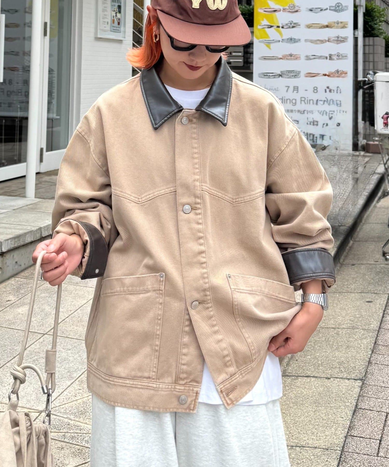 CIAOPANIC TYPY(チャオパニックティピー) 【MENS】レザーカラーウエスタンデニムジャケット/セットアップアイテムあり