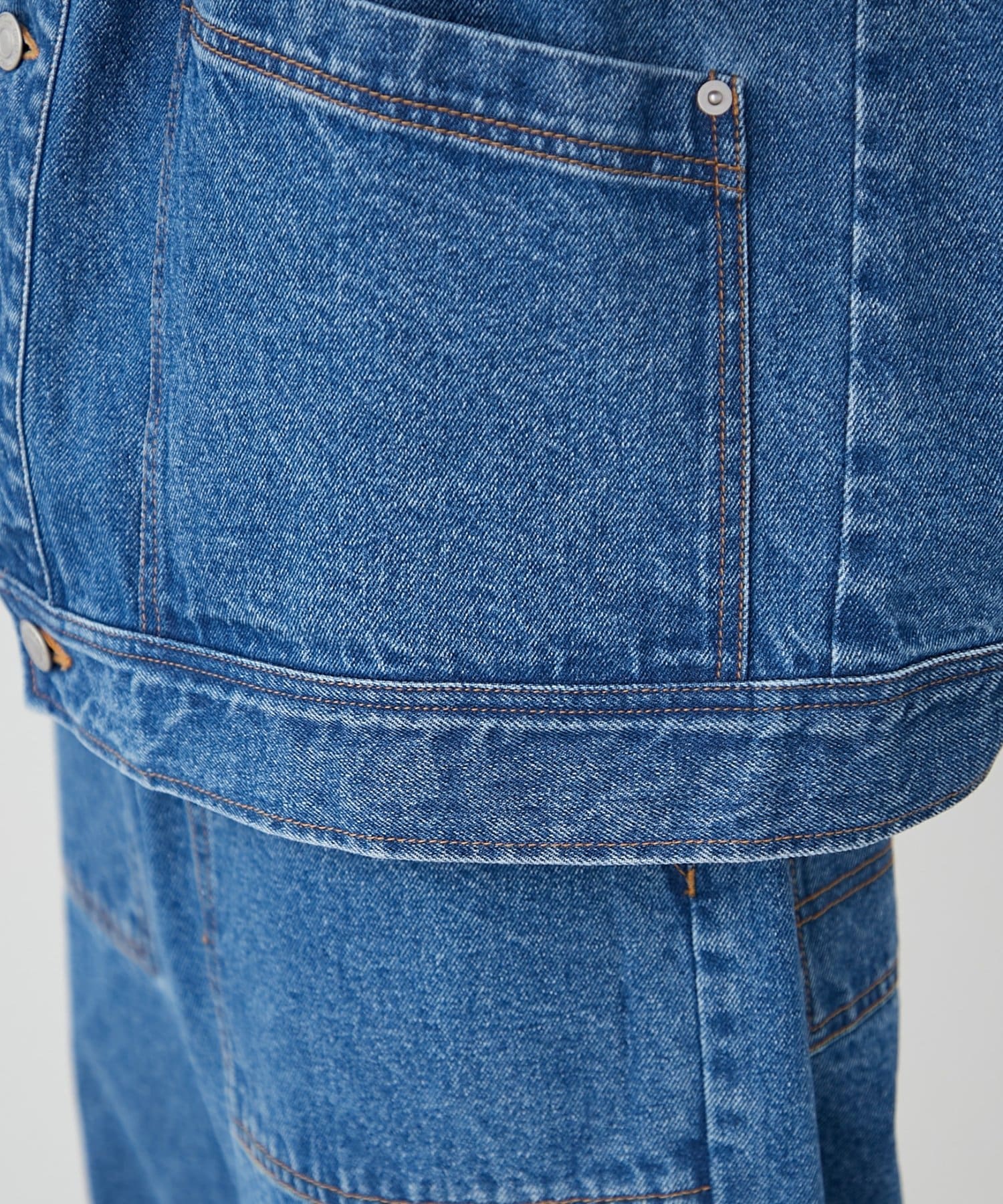 CIAOPANIC TYPY(チャオパニックティピー) 【ユニセックス】レザーカラーウエスタンデニムジャケット/セットアップアイテムあり