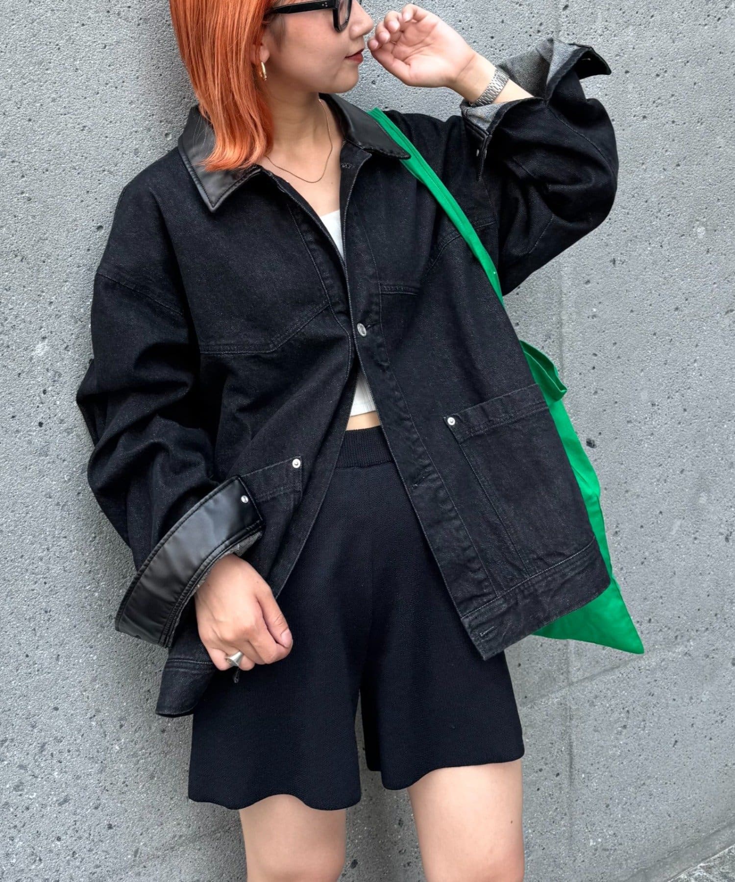 CIAOPANIC TYPY(チャオパニックティピー) 【MENS】レザーカラーウエスタンデニムジャケット/セットアップアイテムあり