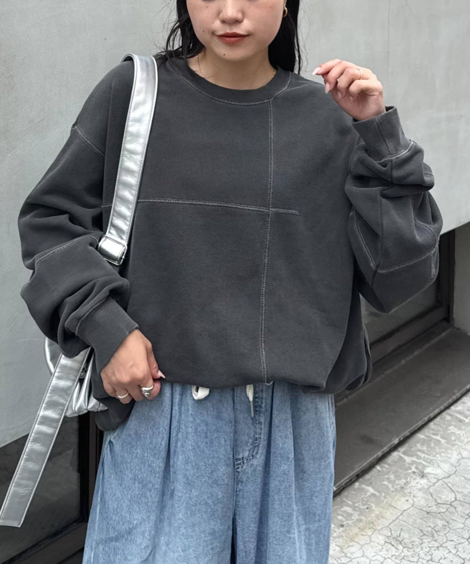 CIAOPANIC TYPY(チャオパニックティピー) 【おがしょー企画】ヴィンテージ切り替えスウェット