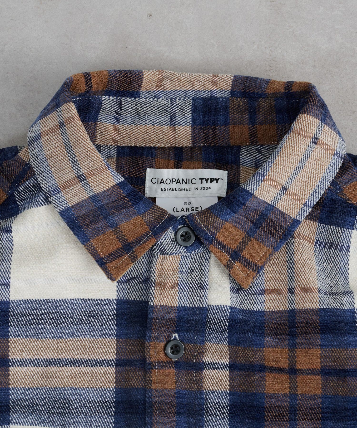 CIAOPANIC TYPY(チャオパニックティピー) 【コーデュロイ袖切り替え】【ユニセックス】モールチェックシャツジャケット