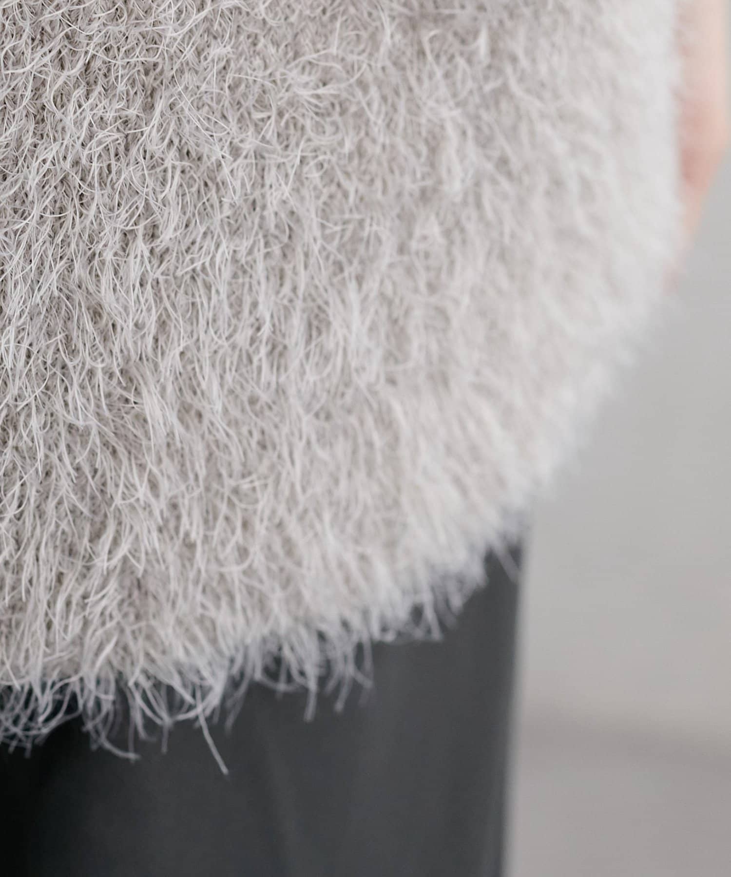 DISCOAT(ディスコート) 【ベストセラー/着回し万能/WEB限定】フェザーヤーンチュニックベスト《スリットなし》