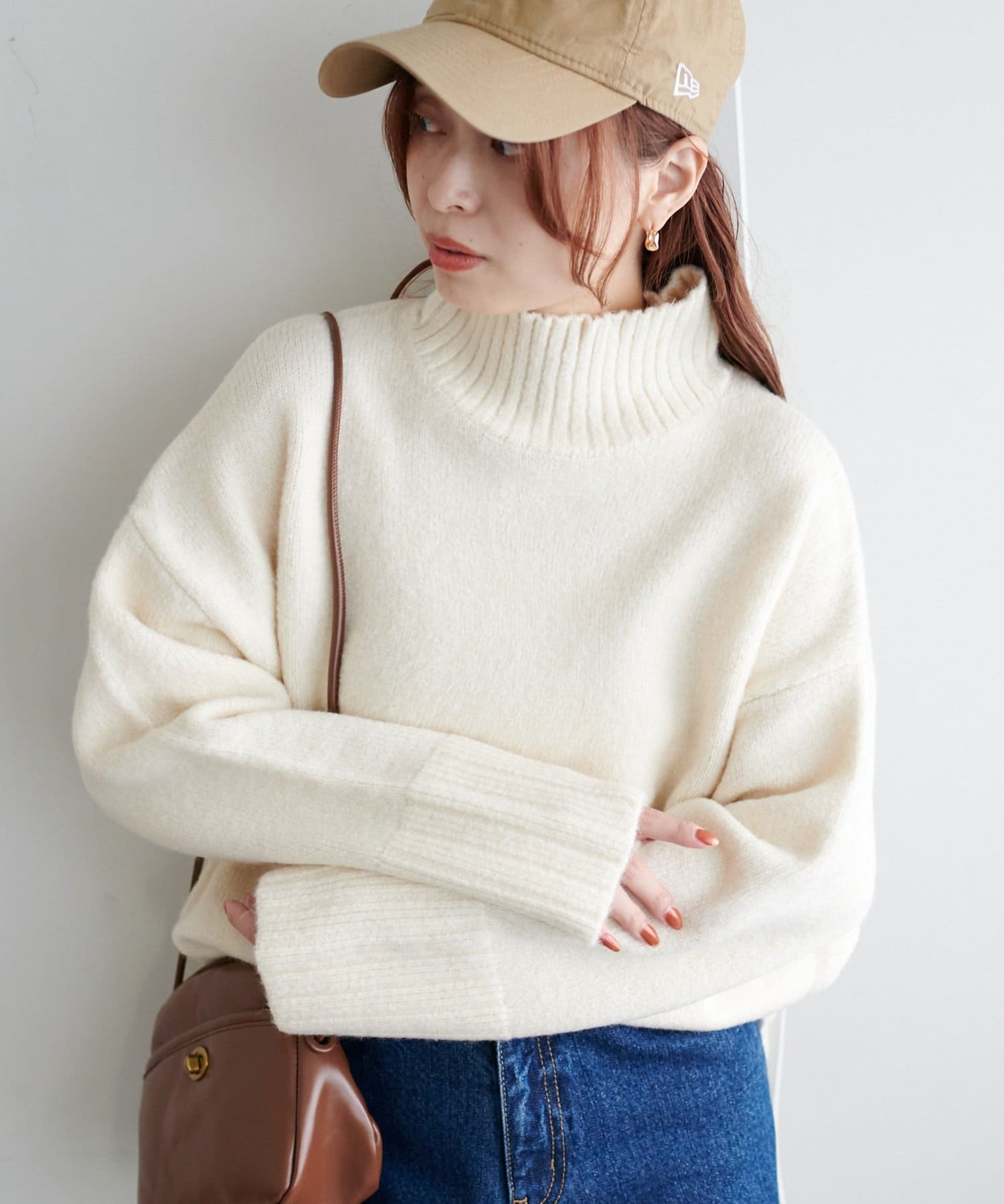 DISCOAT(ディスコート) 【新色追加!/WEB限定】ハイネックワイドリブニット