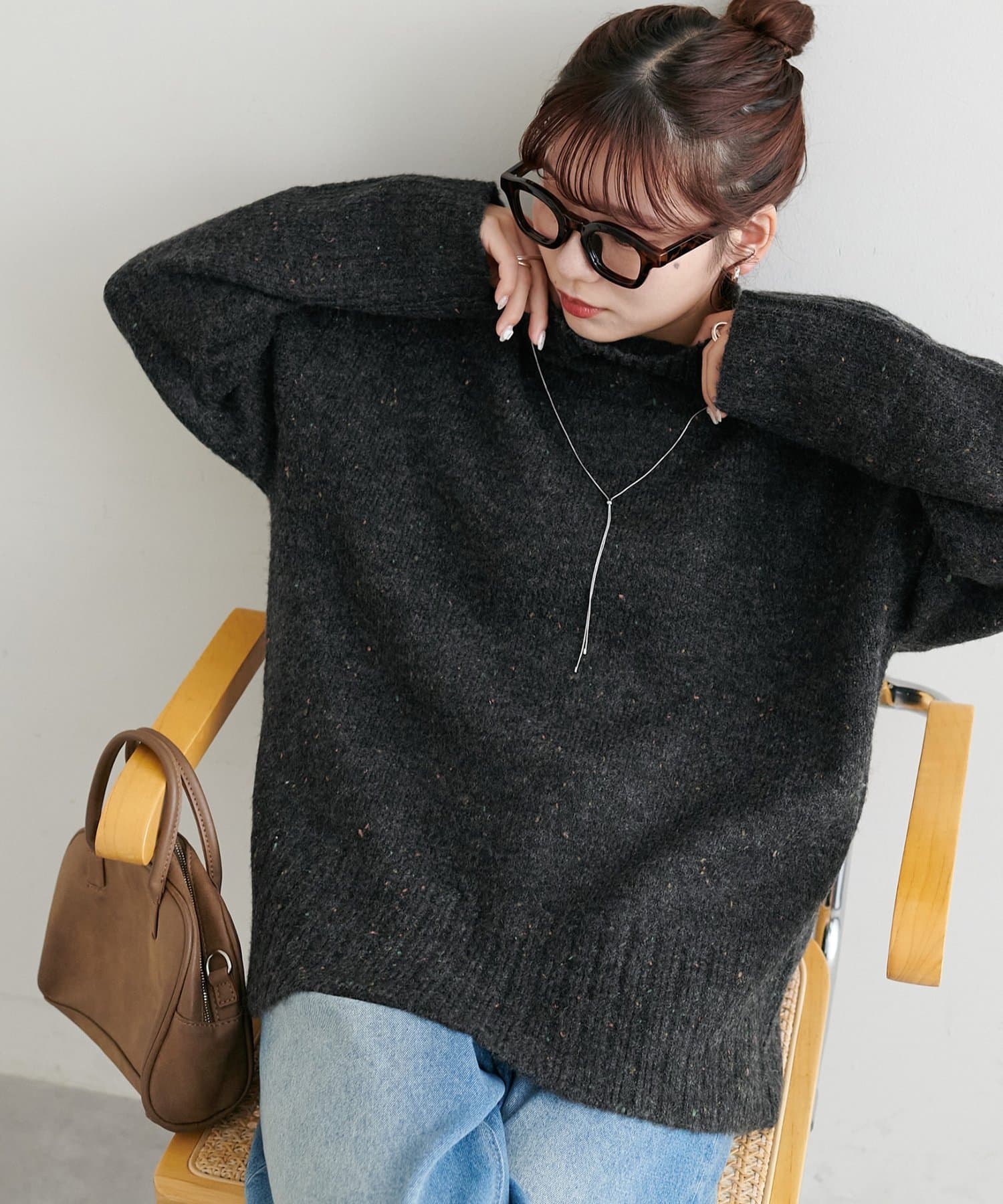 DISCOAT(ディスコート) 【新色追加!/WEB限定】ハイネックワイドリブニット