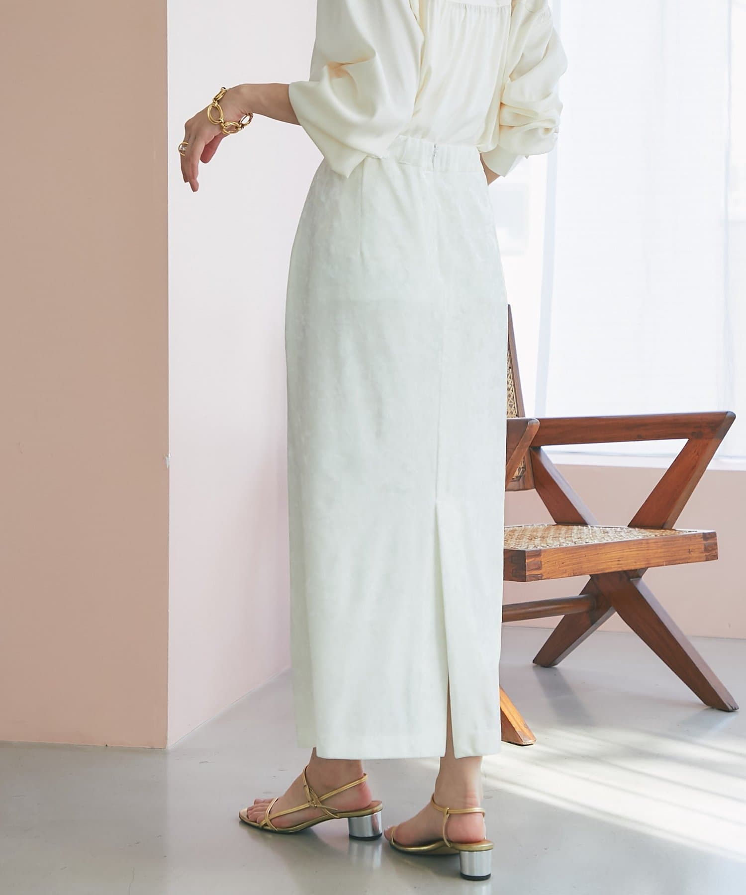 La boutique BonBon(ラブティックボンボン) ベロアロングナロースカート