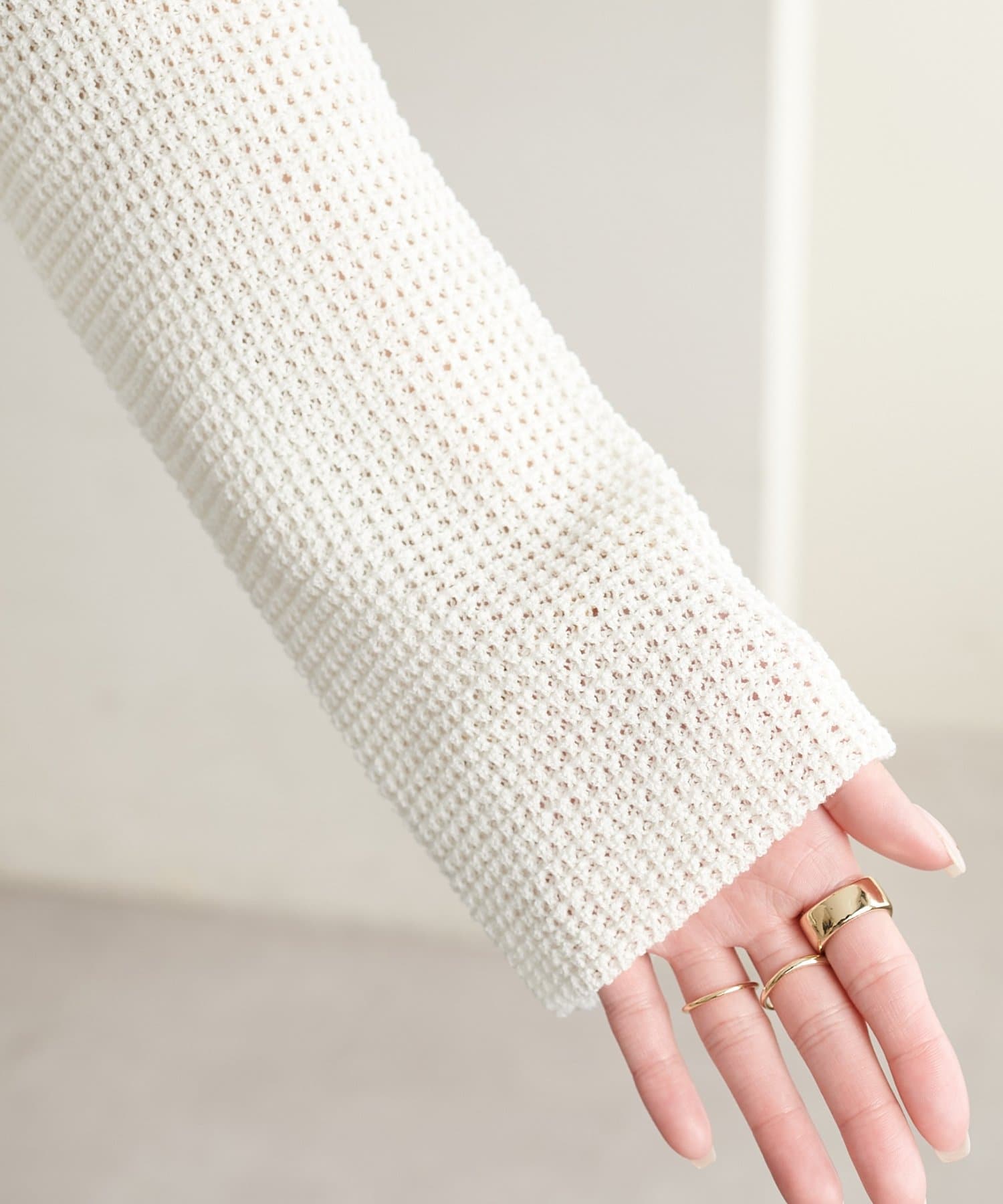 DISCOAT(ディスコート) 【WEB限定】金釦ポケット付きカーディガン