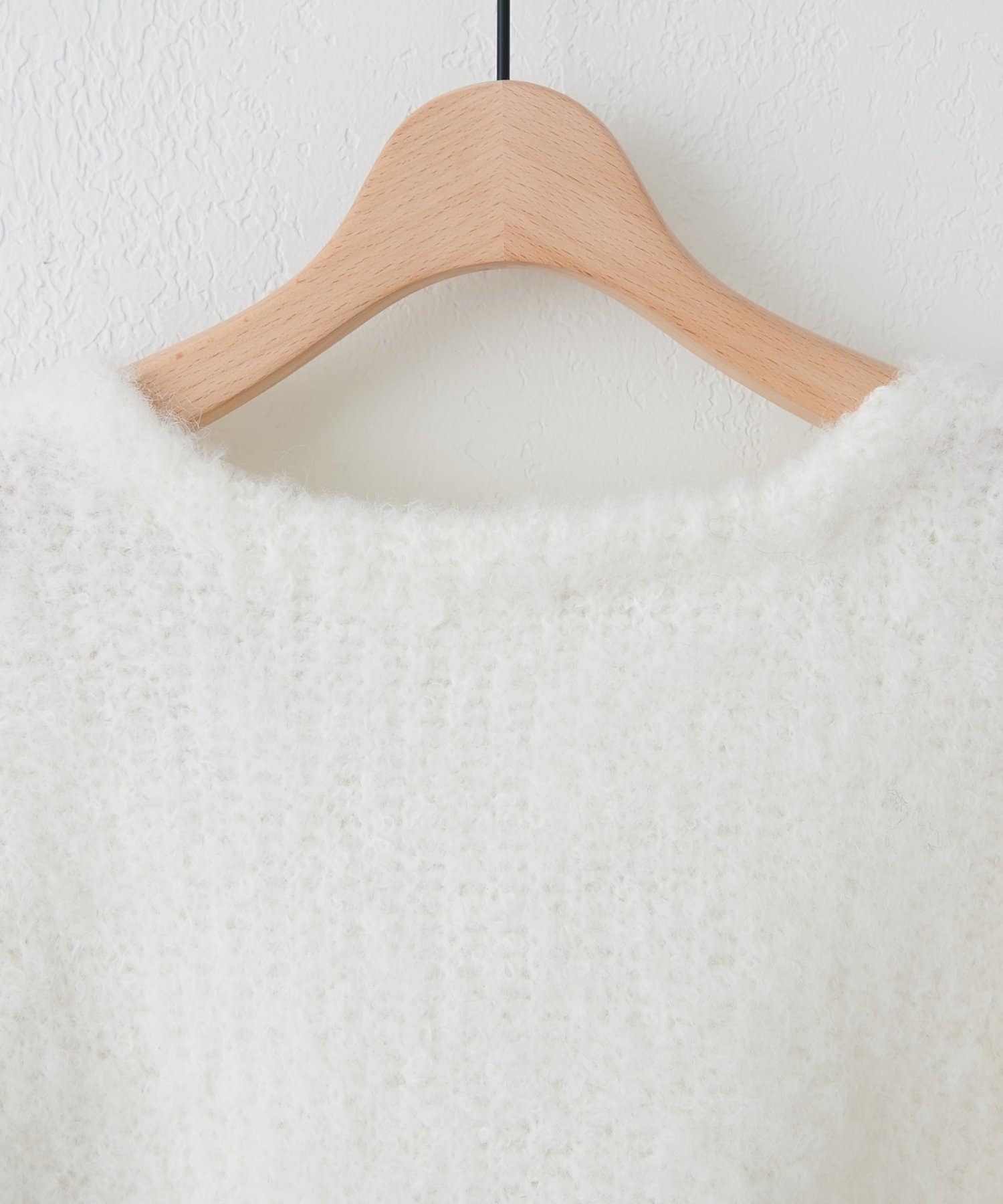 DISCOAT(ディスコート) 【ポケット付き/主役級】ウール混ループヤーンニットカーディガン《WEB限定》