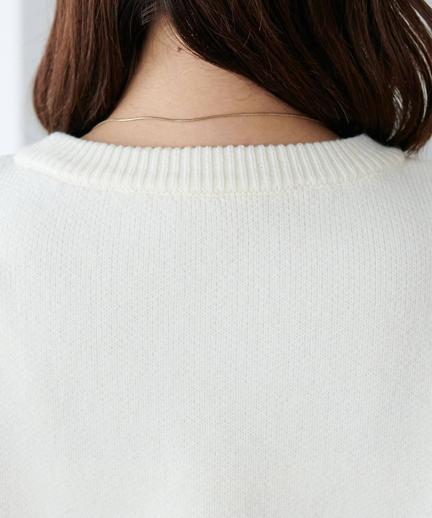 DISCOAT(ディスコート) 【一枚でキマる！/WEB限定】チュール切り替えニット