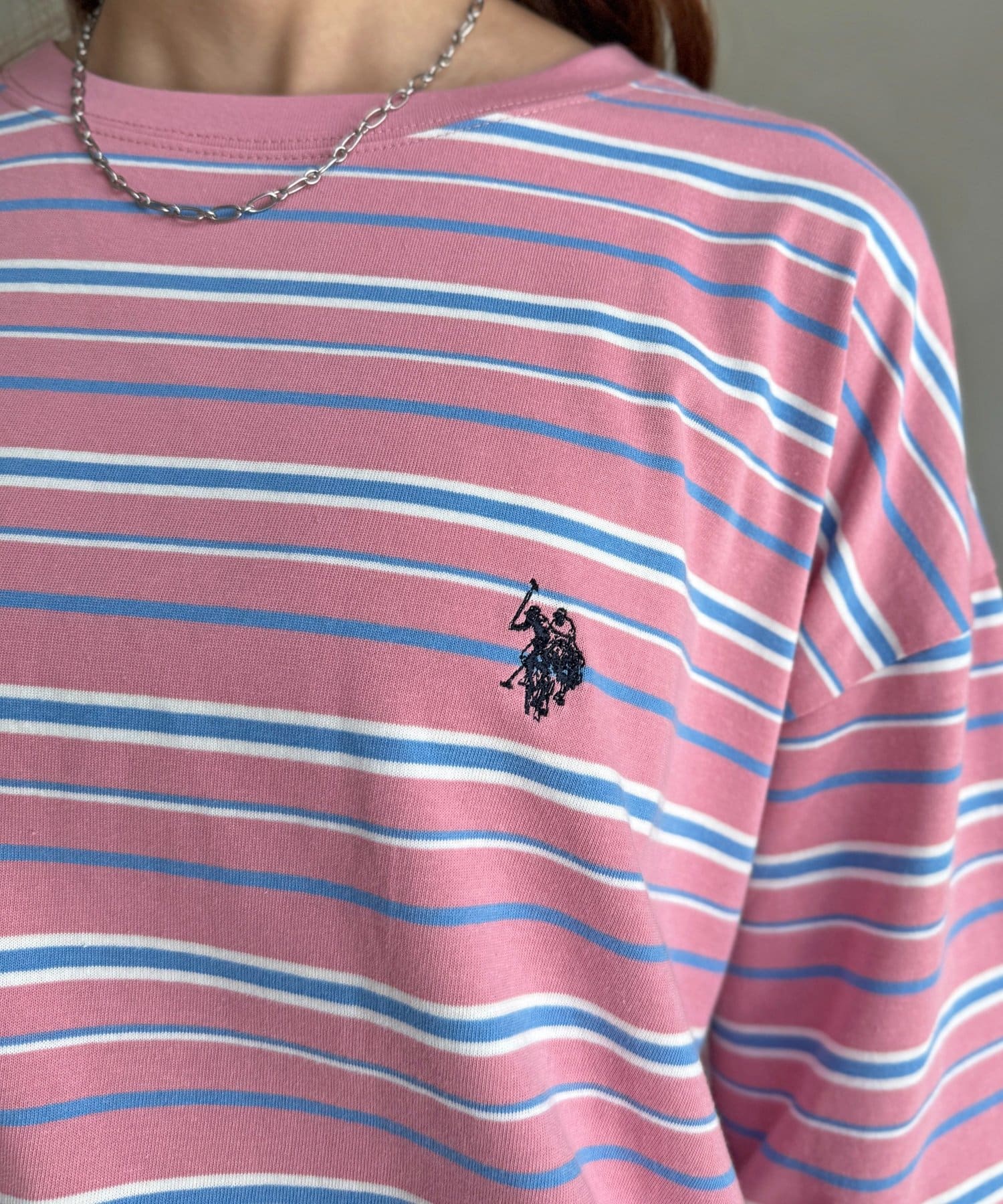 CPCM(シーピーシーエム) 【U.S. POLO ASSN.】マルチボーダーロンT
