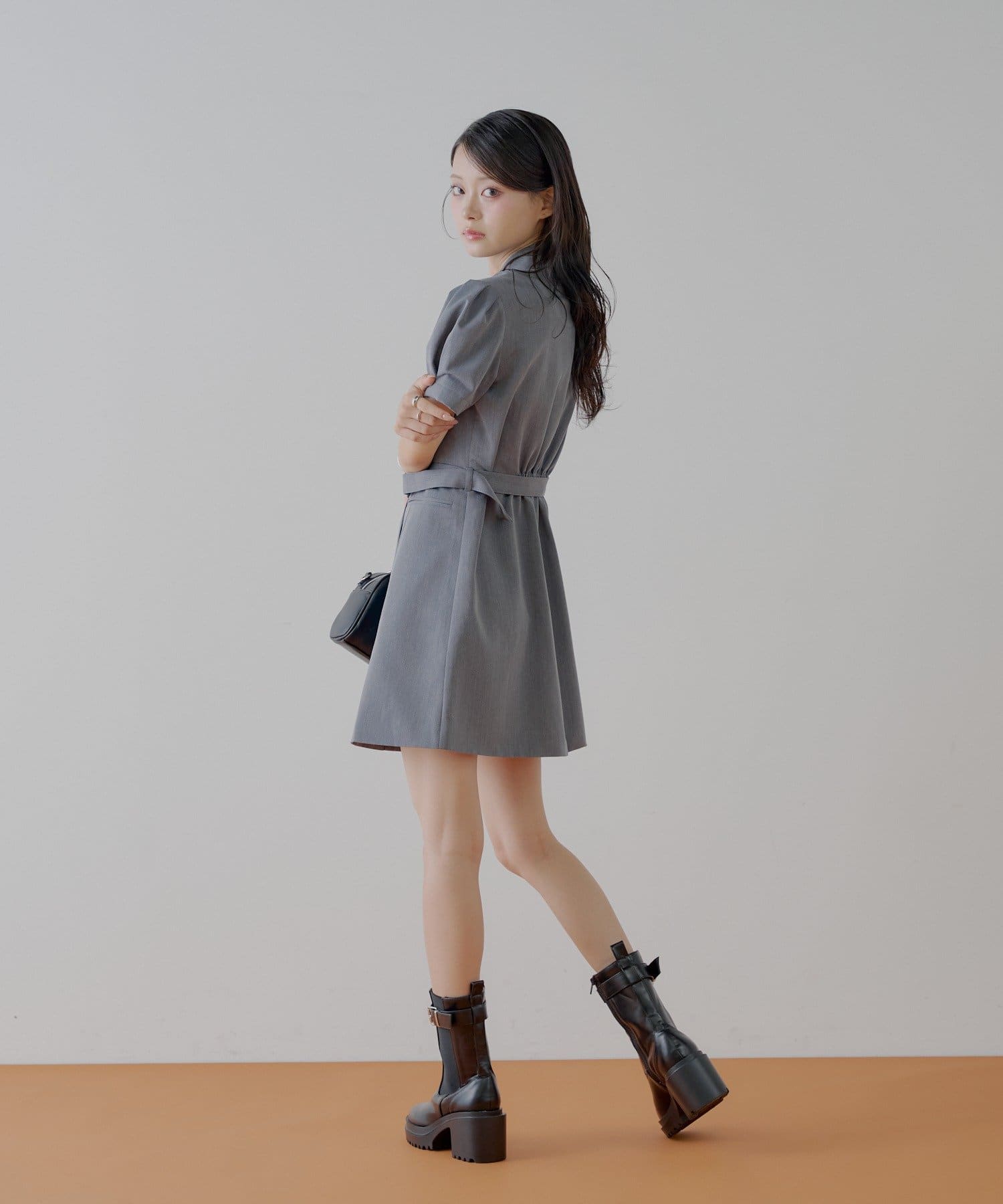 chicoコンビワンピース セール】サイドカットデニムキャミワンピース（ワンピース