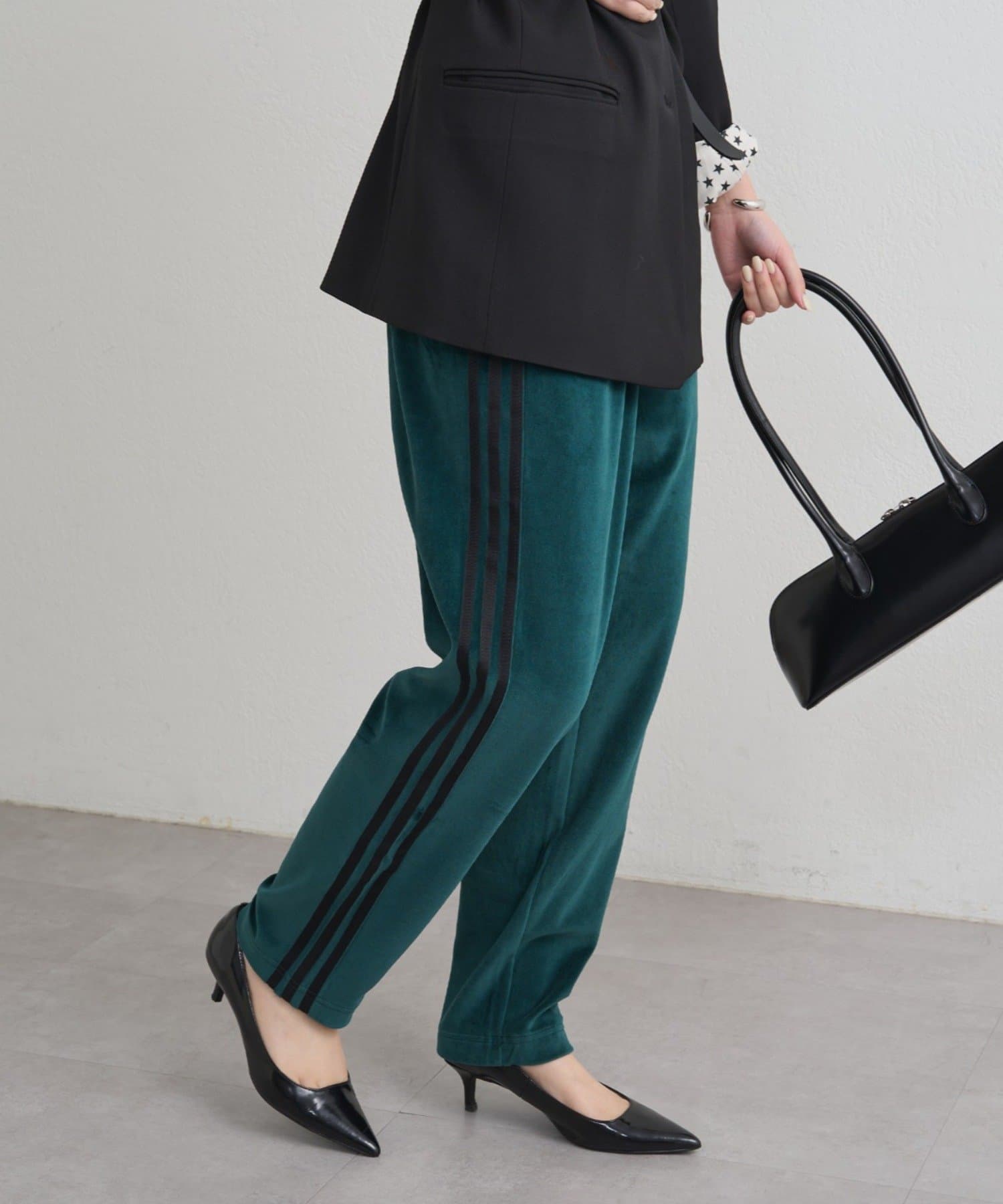 LOUNGEDRESS(ラウンジドレス) adidas ベロアトラックPT