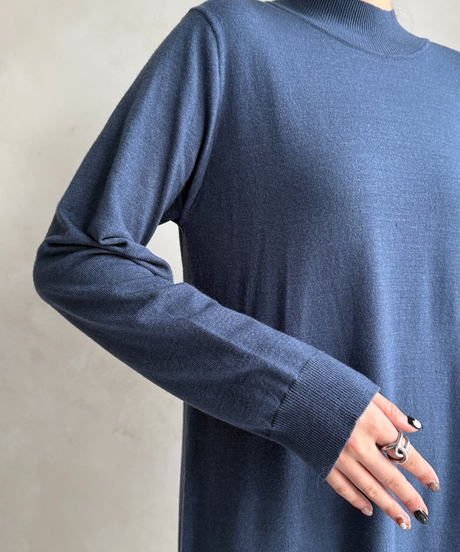 Chez toi(シェトワ) クロスプルオーバー×ニットワンピース