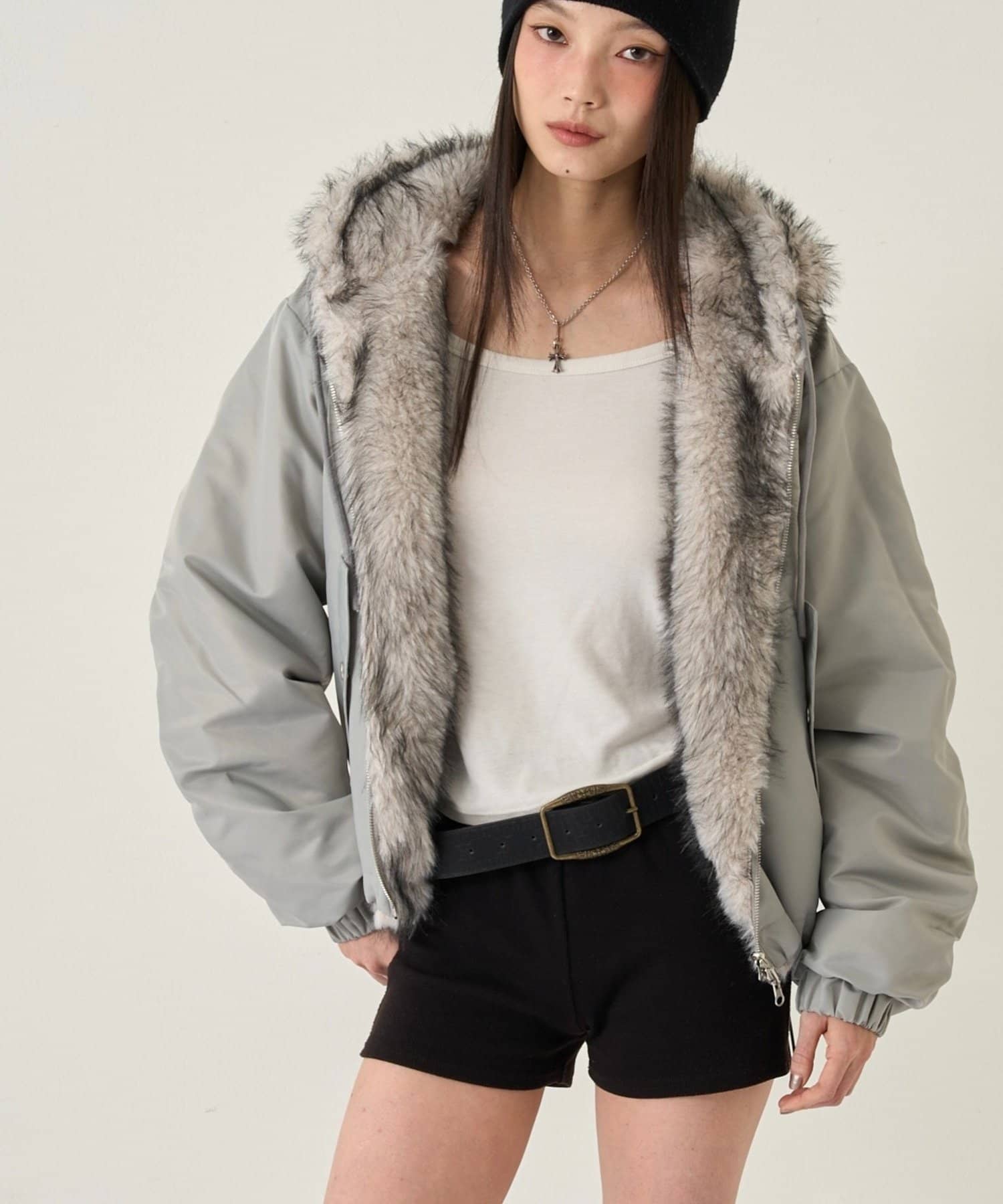 WHO’S WHO gallery(フーズフーギャラリー) 【お気に入りNO.1】2WAYリバーシブルファーブルゾン