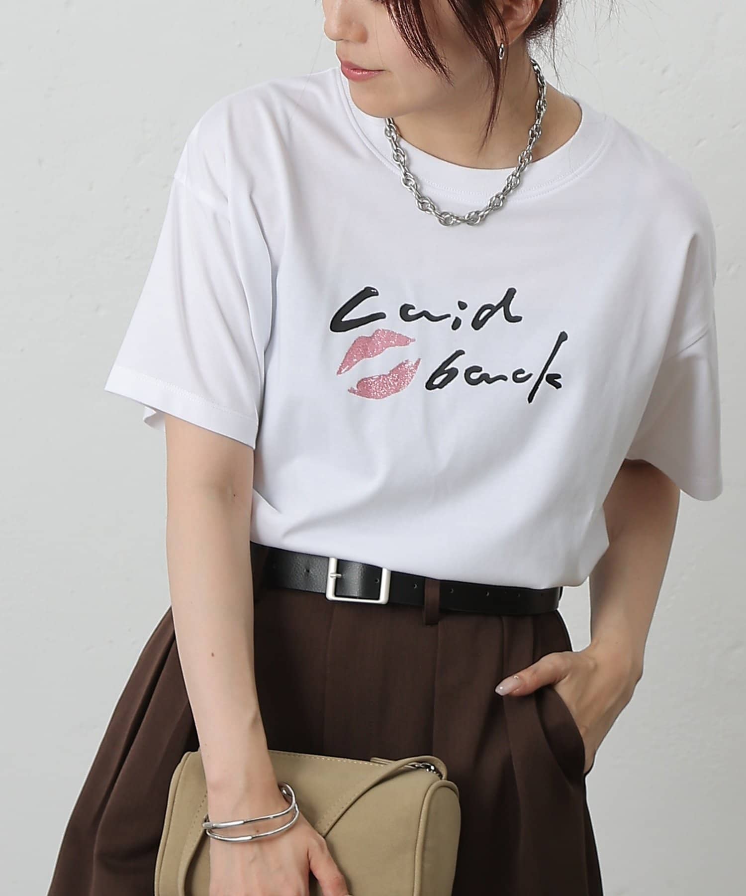 COLONY 2139(コロニー トゥーワンスリーナイン) LipsプリントTシャツ