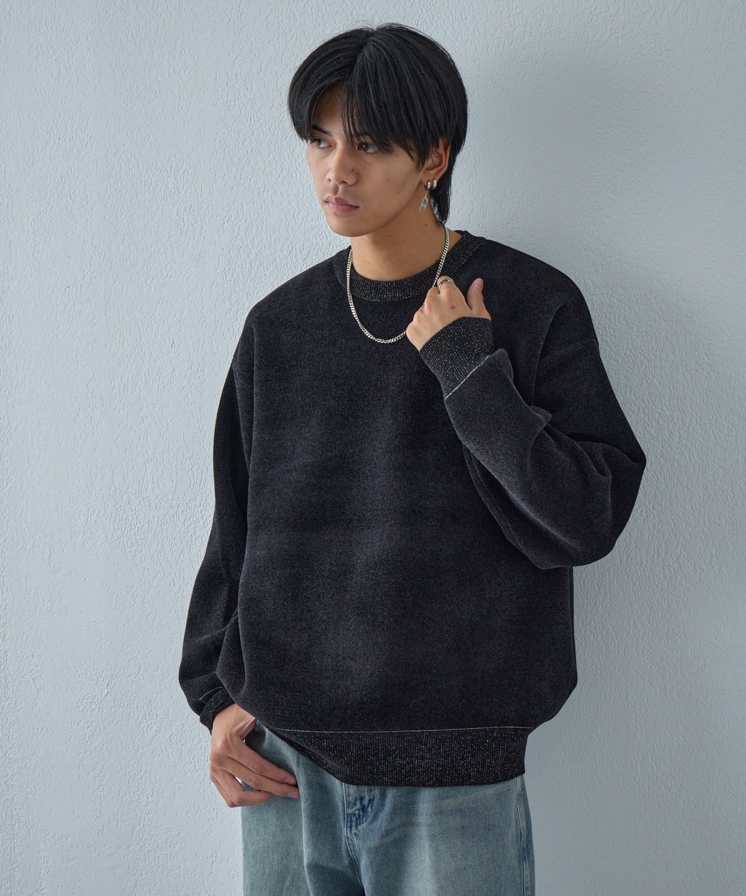 -goocy-(グーシー) モールダブルフェイスニット【unisex】