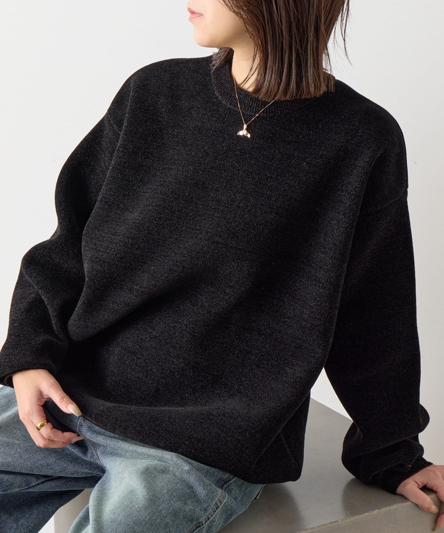 -goocy-(グーシー) モールダブルフェイスニット【unisex】