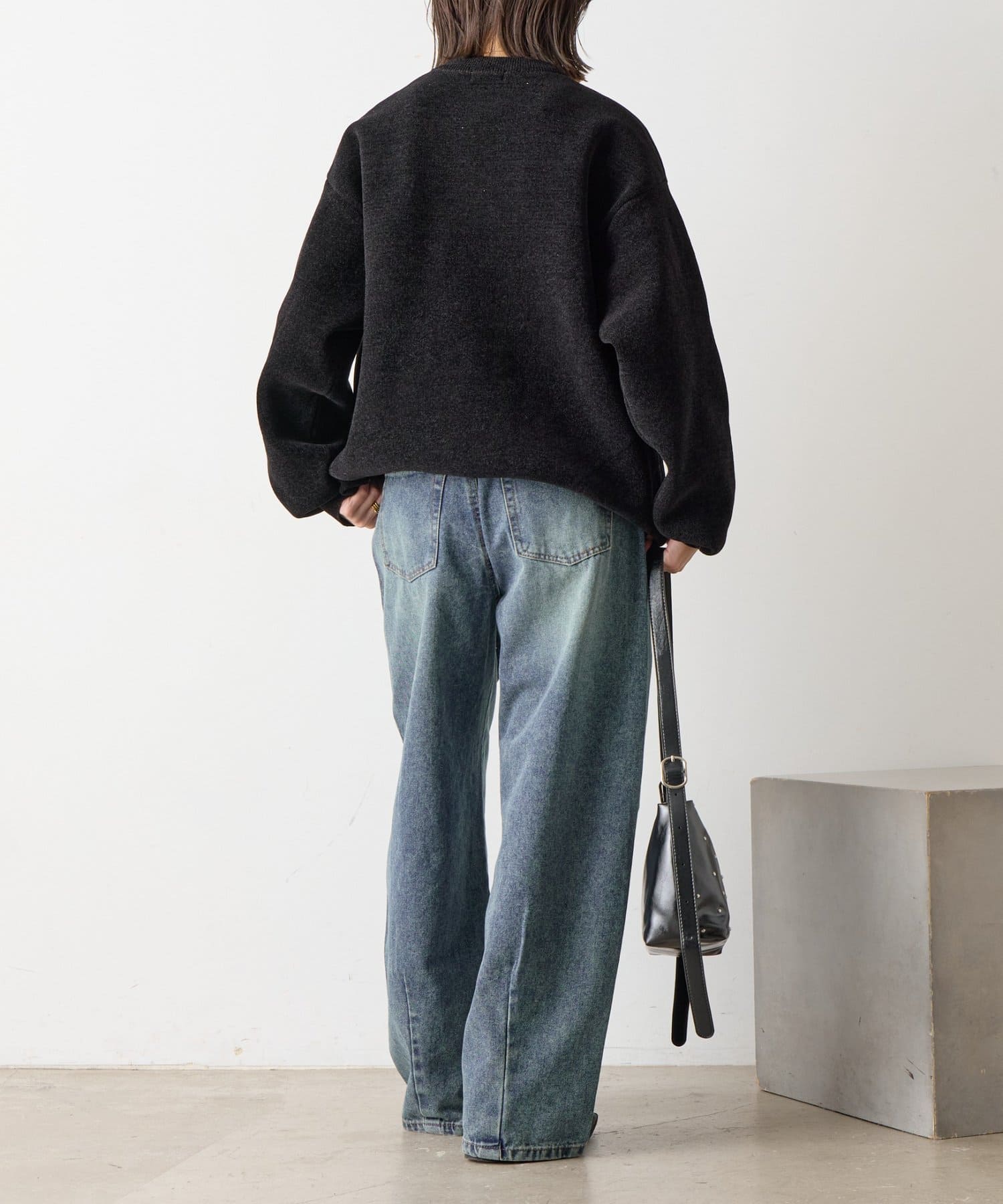 -goocy-(グーシー) モールダブルフェイスニット【unisex】