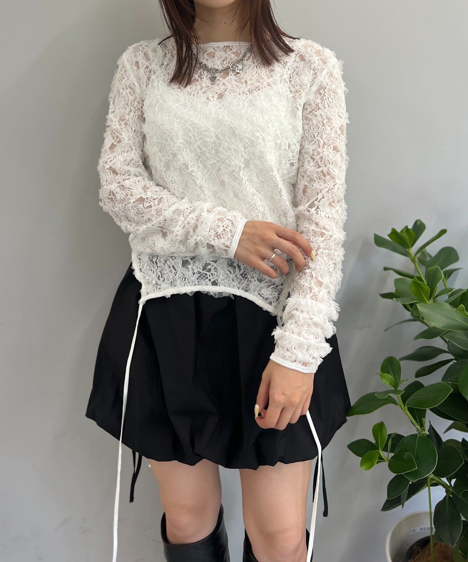 25AW】2WAYレースTOPS | w closet(ダブルクローゼット
