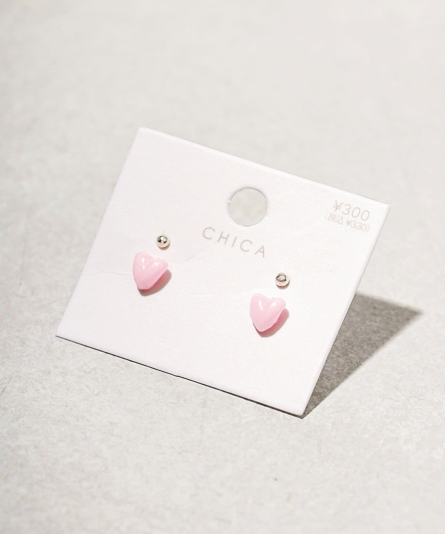 3COINS(スリーコインズ) ハートボールピアス4個セット