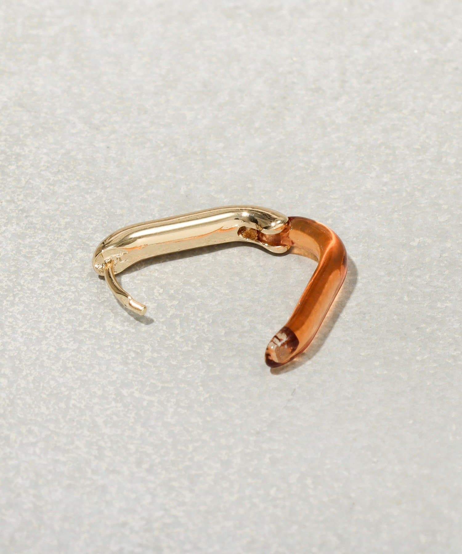3COINS(スリーコインズ) クリアメタルワンタッチピアス