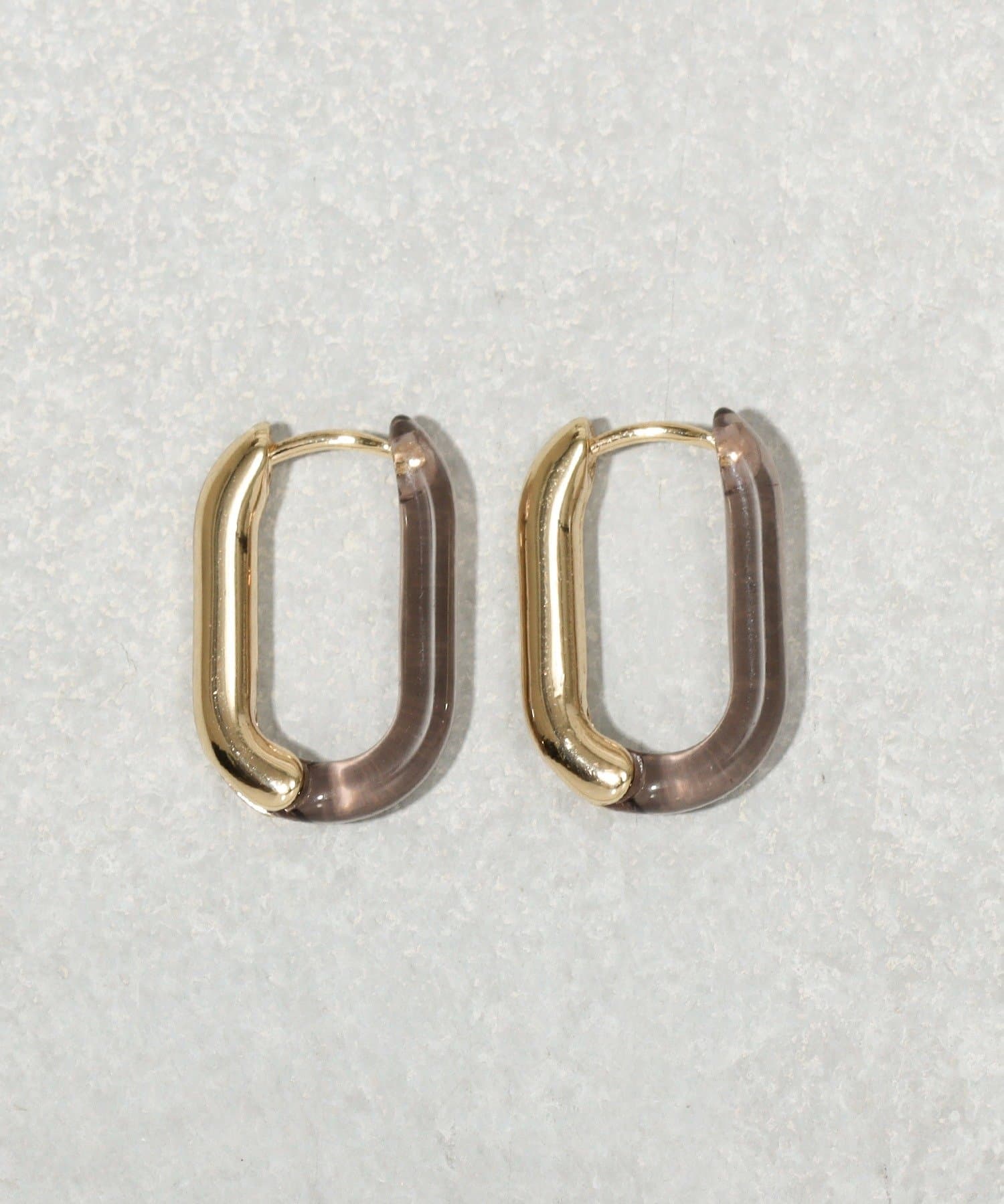 3COINS(スリーコインズ) クリアメタルワンタッチピアス