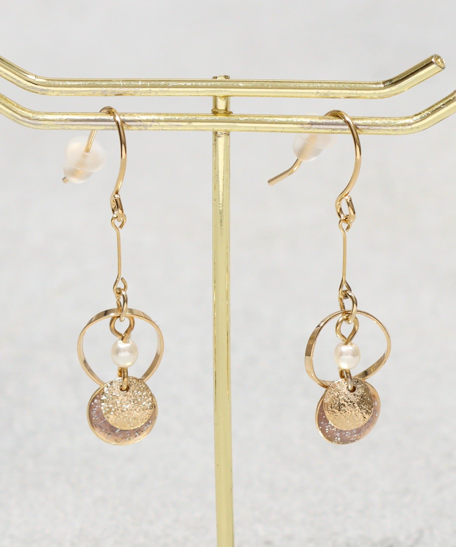 3COINS(スリーコインズ) ラメエポフックピアス