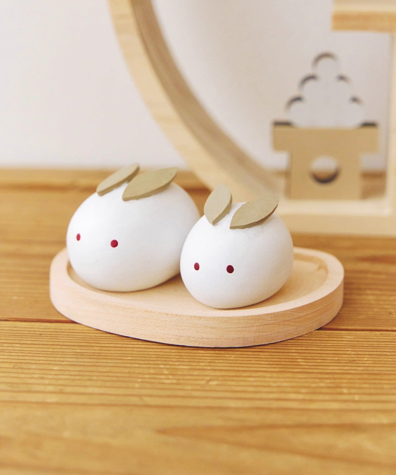 salut!(サリュ) 《WEB限定商品》雪うさぎオブジェ／お月見