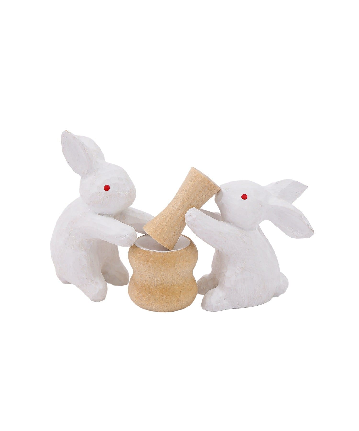 salut!(サリュ) 《WEB限定商品》木彫りの餅つきうさぎ／お月見