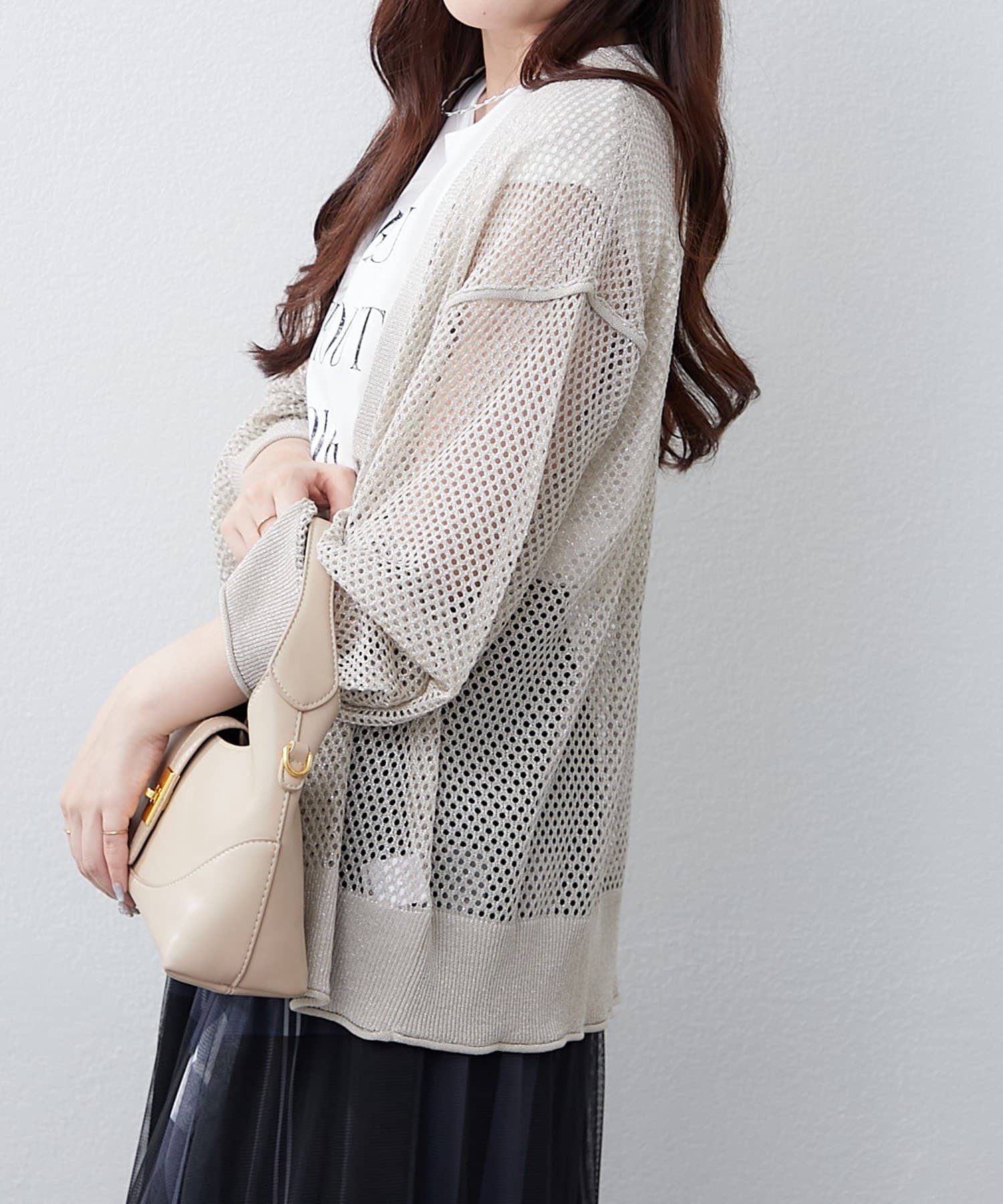 DAMA collection ゴールドラメ ロングカーデ、シルバーガーデ2着 GO3693EW08026_fw_thumbM.jpg