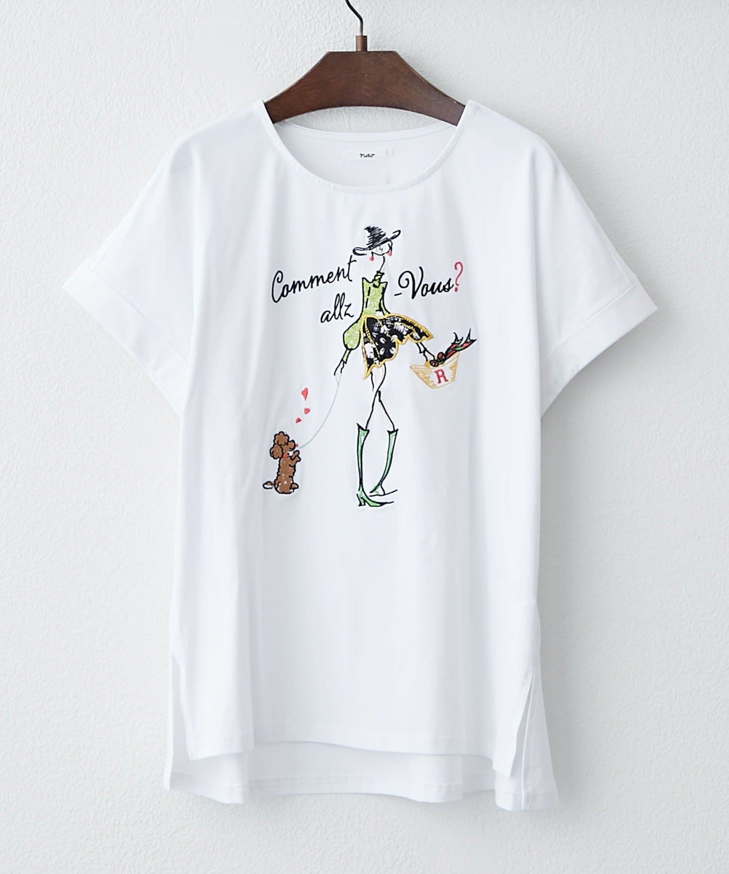 ECHOES baa オフィシャル 刺繍 ロゴTシャツ セール】センター刺繍Tシャツ（Tシャツ/カットソー）｜E&C