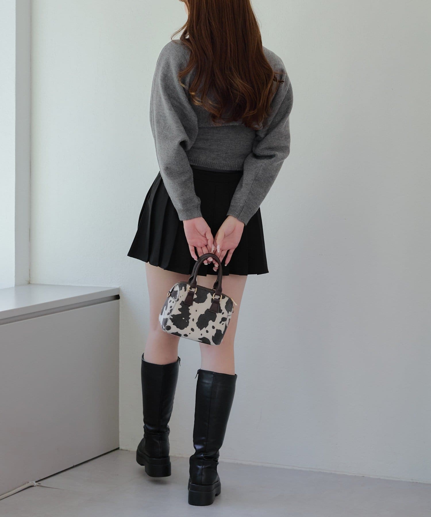 NICE CLAUP / OLIVE des OLIVE OUTLET(ナイスクラップ  / オリーブ デ オリーブ アウトレット) 【RMAF】リボン+キャミセットニット