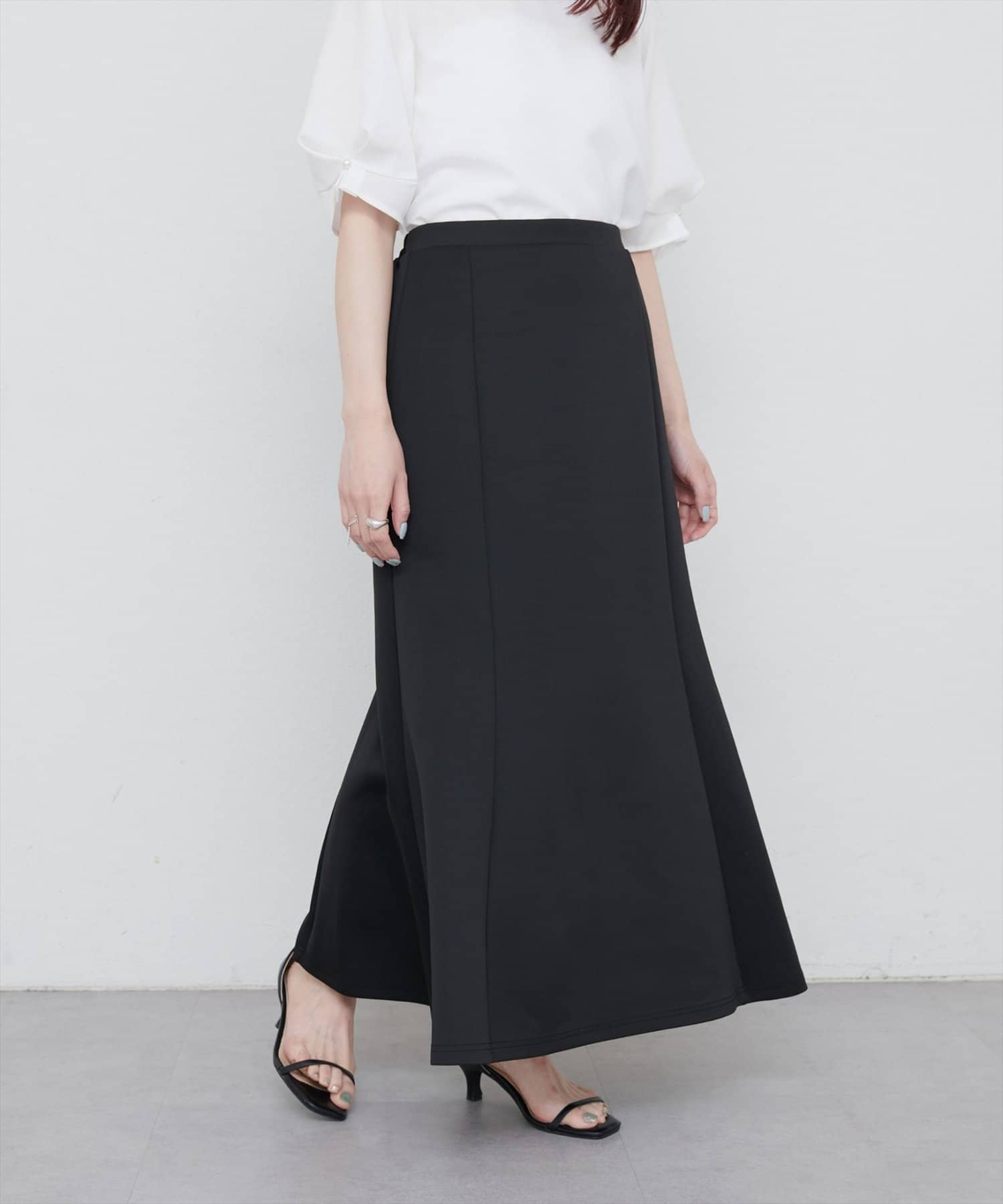 natural couture(ナチュラルクチュール) 【WEB限定】カットソーマーメイドスカート