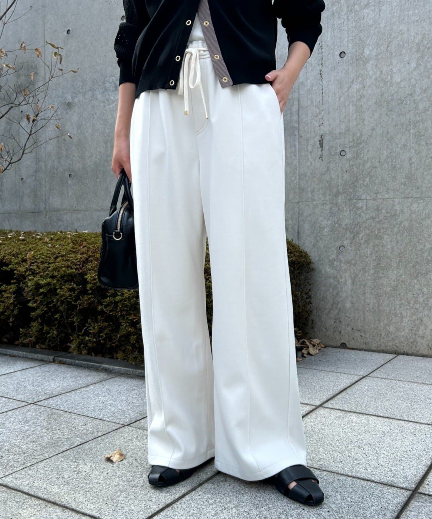 Jena　espace merveilleux(ジェナ　エスパスメルヴェイユ) ウールライクイージーパンツ