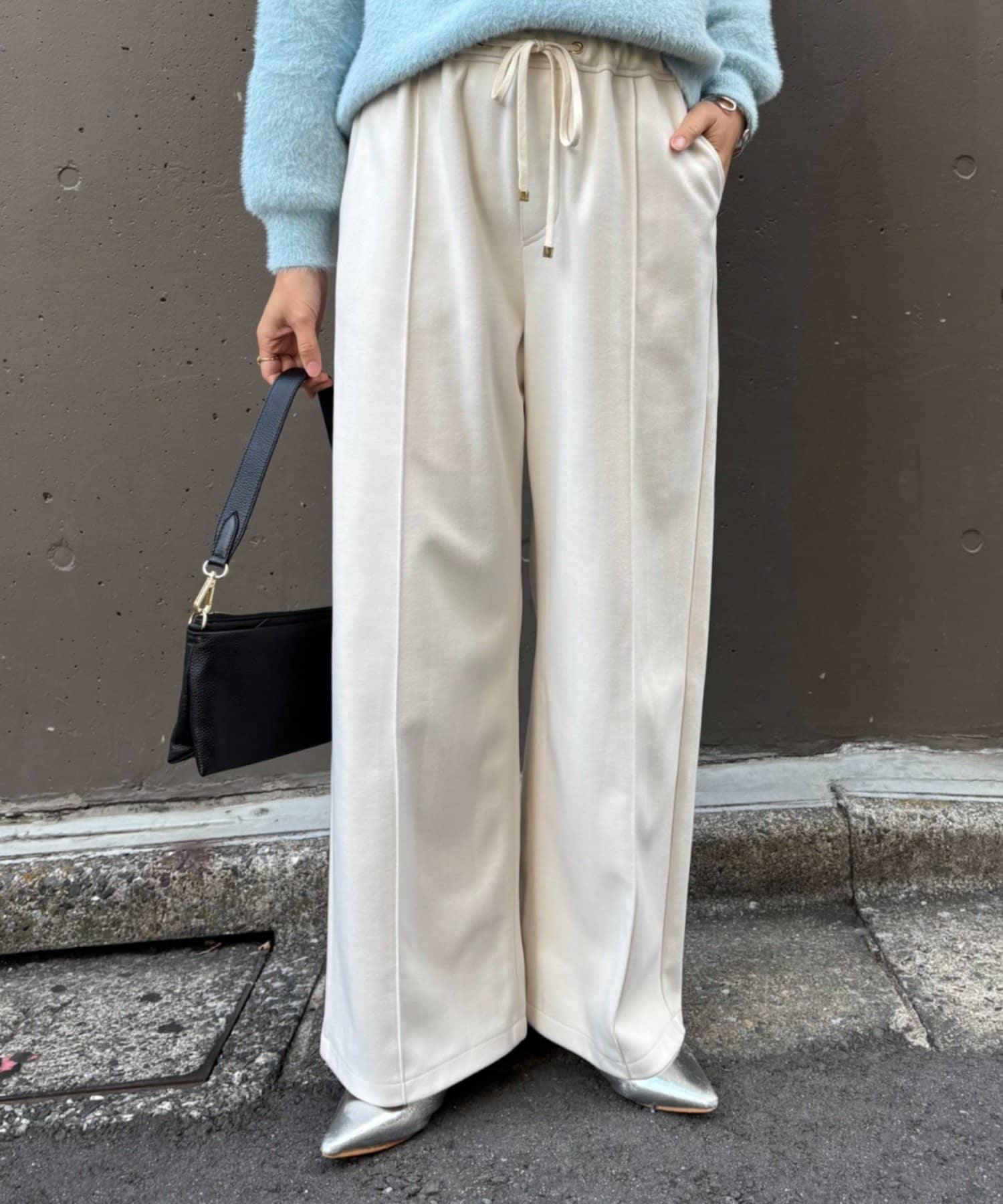 Jena　espace merveilleux(ジェナ　エスパスメルヴェイユ) ウールライクイージーパンツ