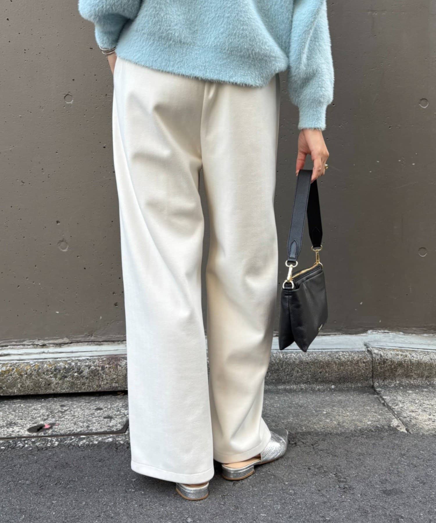 Jena　espace merveilleux(ジェナ　エスパスメルヴェイユ) ウールライクイージーパンツ