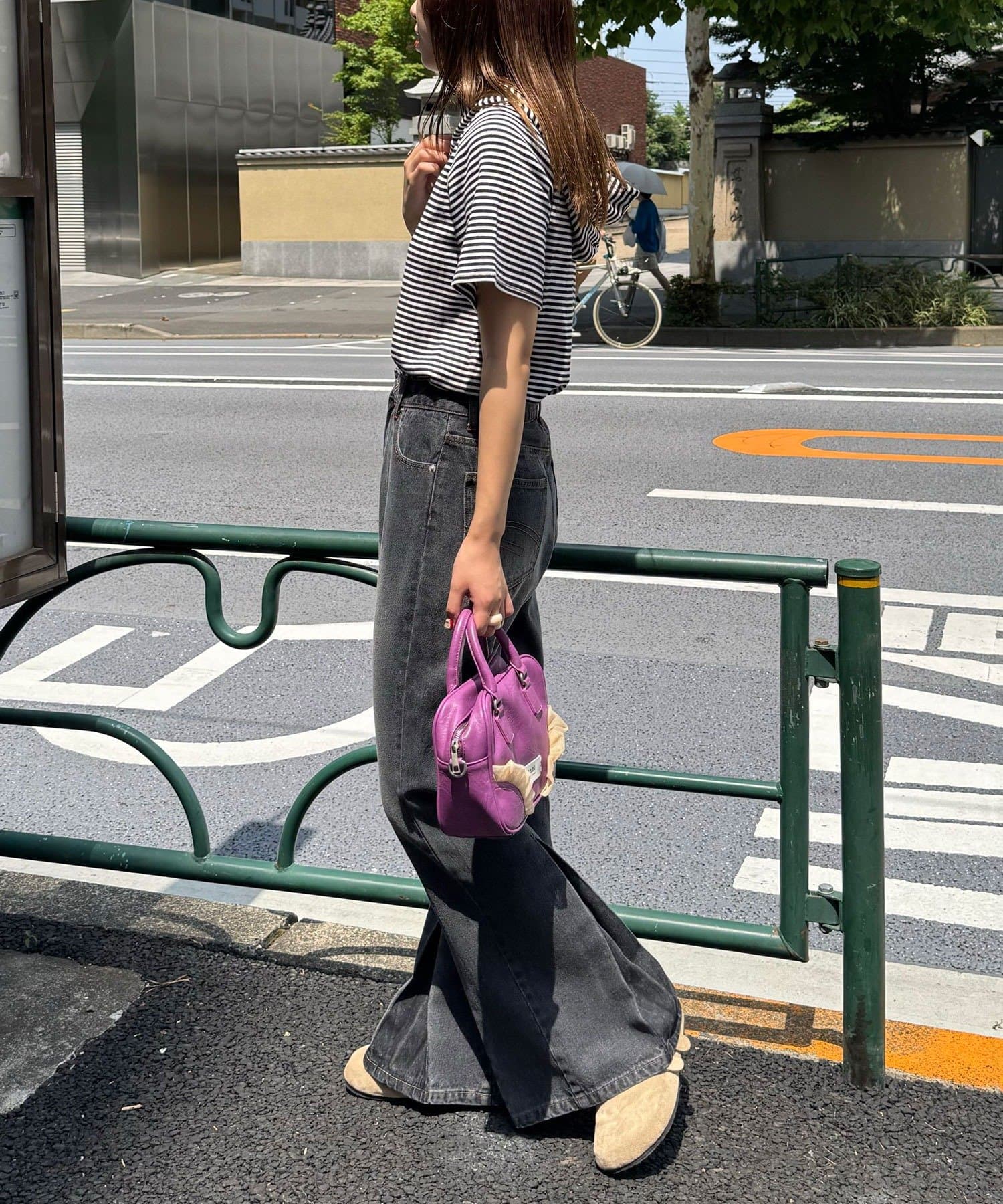 CIAOPANIC(チャオパニック) 【CIAN DENIM/シアンデニム】タックフレアデニム#101