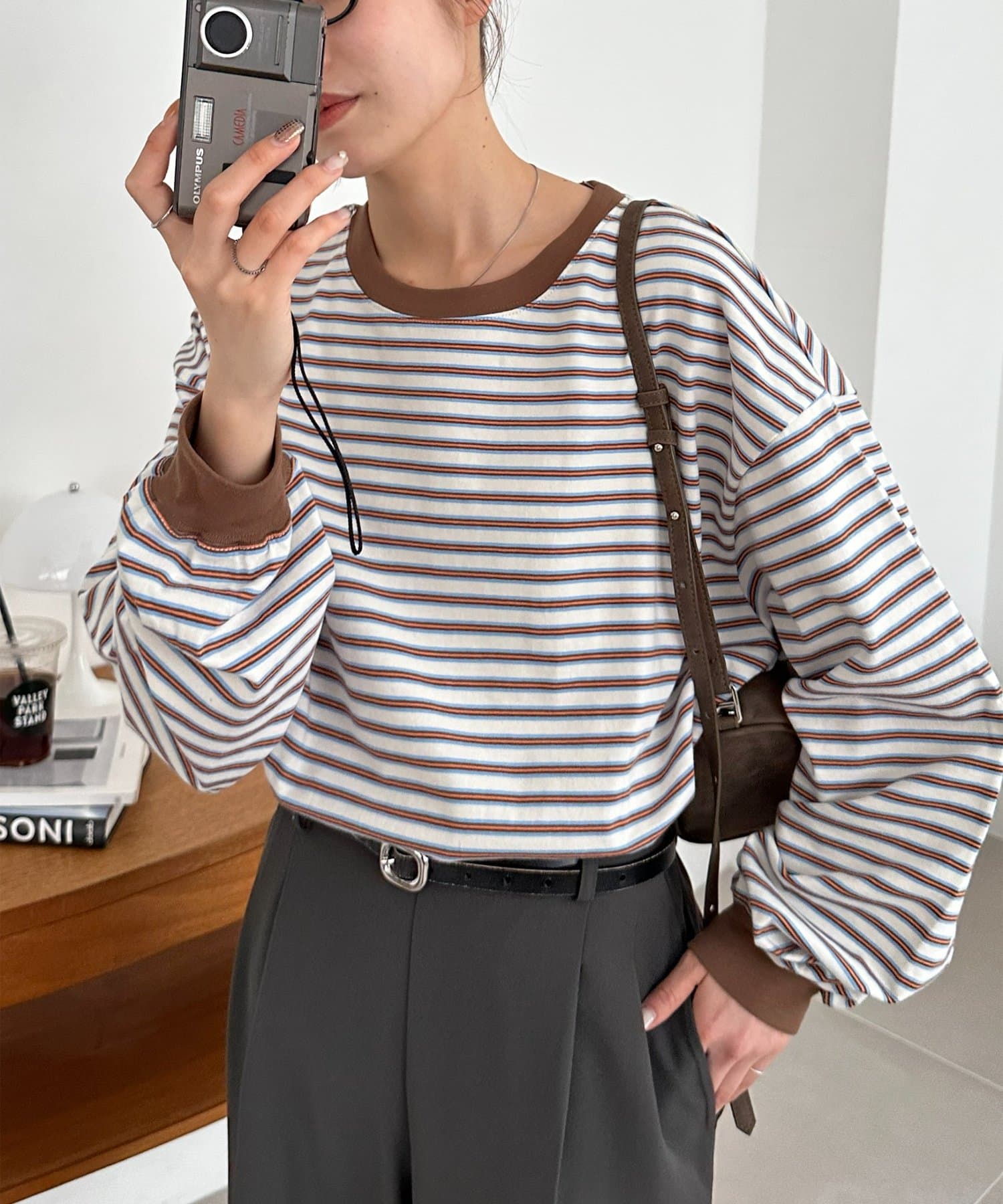 DISCOAT(ディスコート) 【新色追加!/ユニセックス】ランダムボーダーロンT