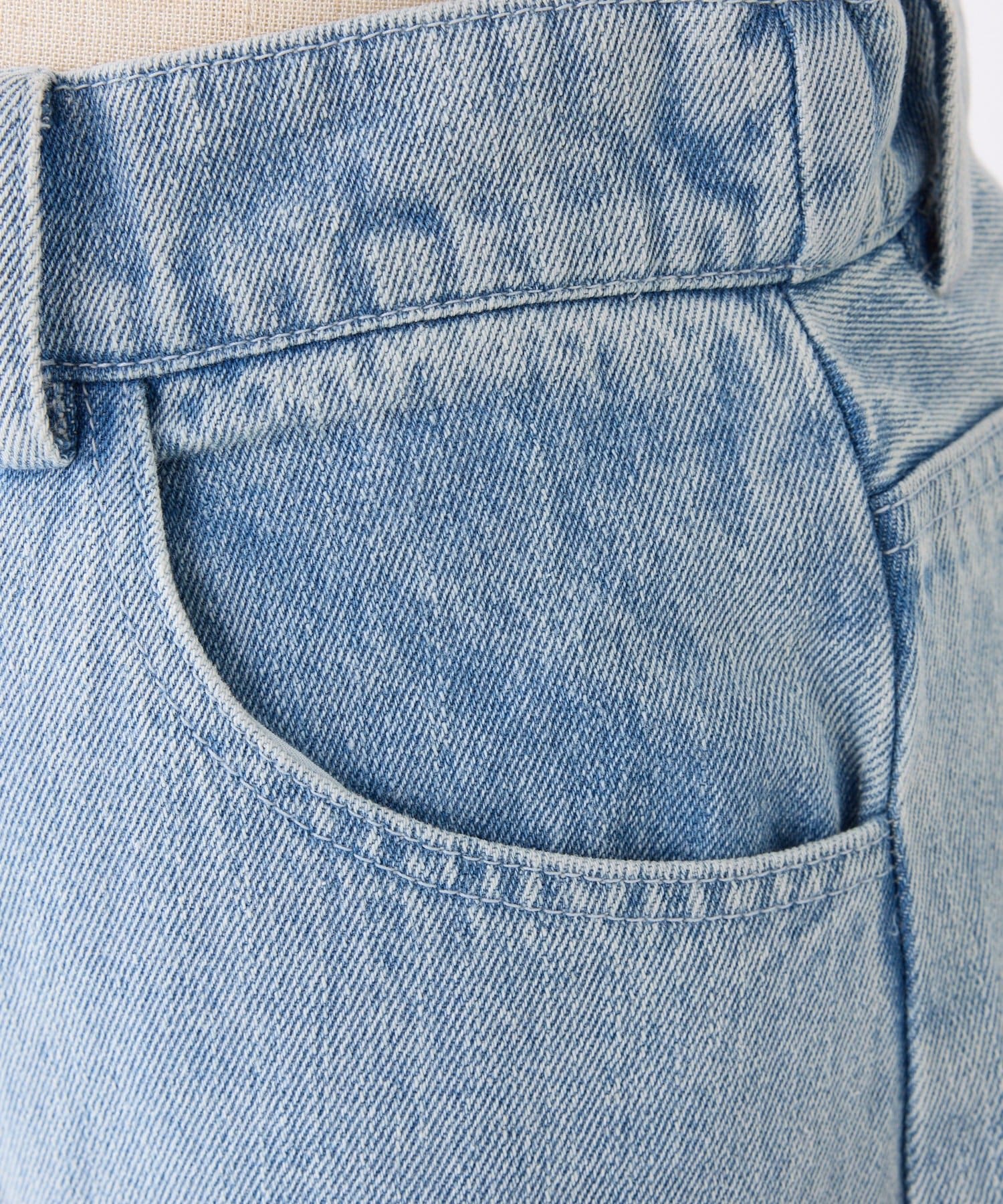 NICE CLAUP / OLIVE des OLIVE OUTLET(ナイスクラップ  / オリーブ デ オリーブ アウトレット) 【one after another】【ウエストサイズ調整可】美脚ワイドデニム