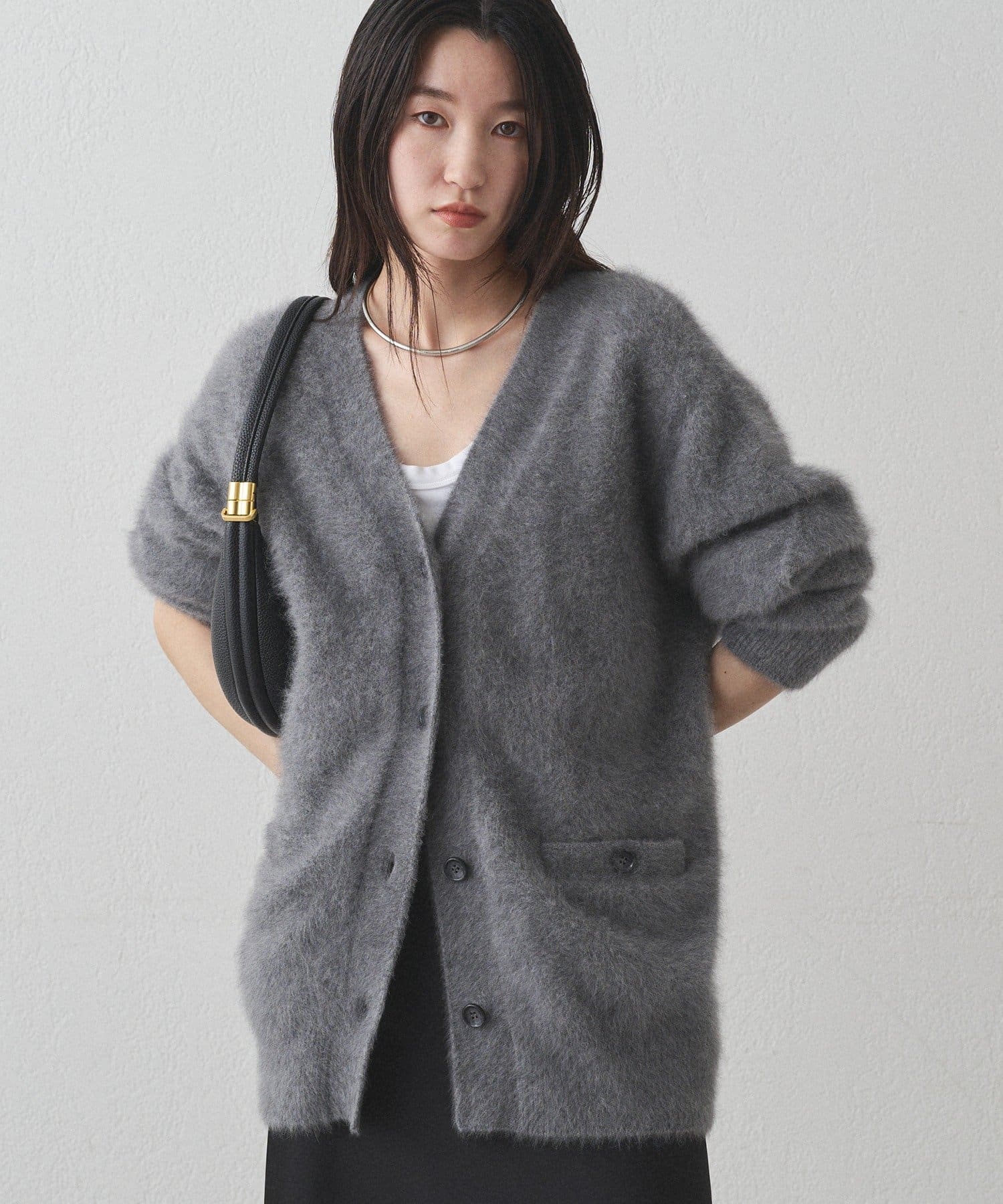 LOUNGEDRESS(ラウンジドレス) FURカシミヤニットカーデ
