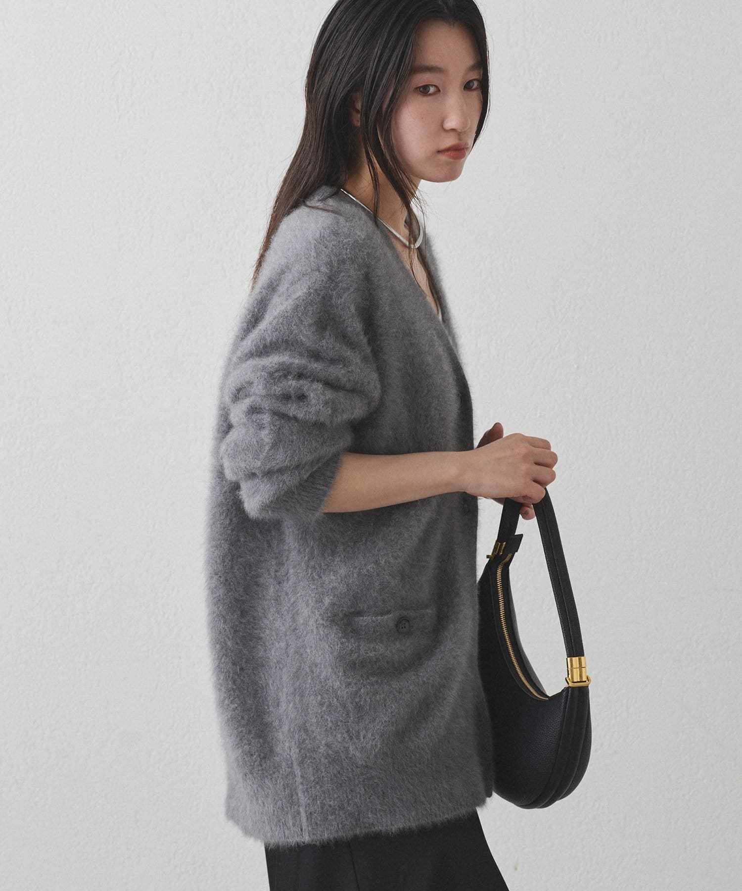 LOUNGEDRESS(ラウンジドレス) FURカシミヤニットカーデ