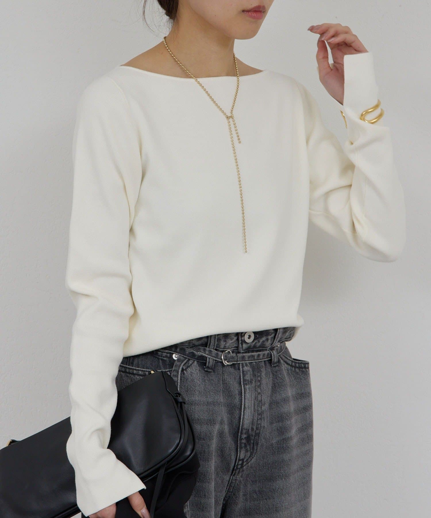 GALLARDAGALANTE(ガリャルダガランテ) 【新色登場！】【手洗い可】ボートニットプルオーバー