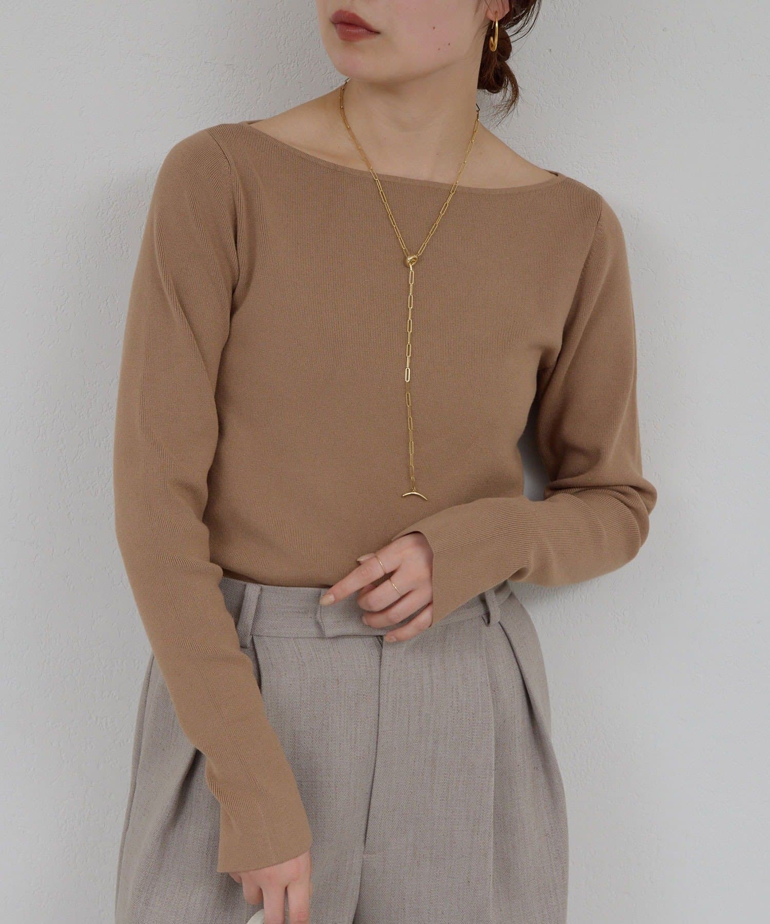 GALLARDAGALANTE(ガリャルダガランテ) 【新色登場！】【手洗い可】ボートニットプルオーバー