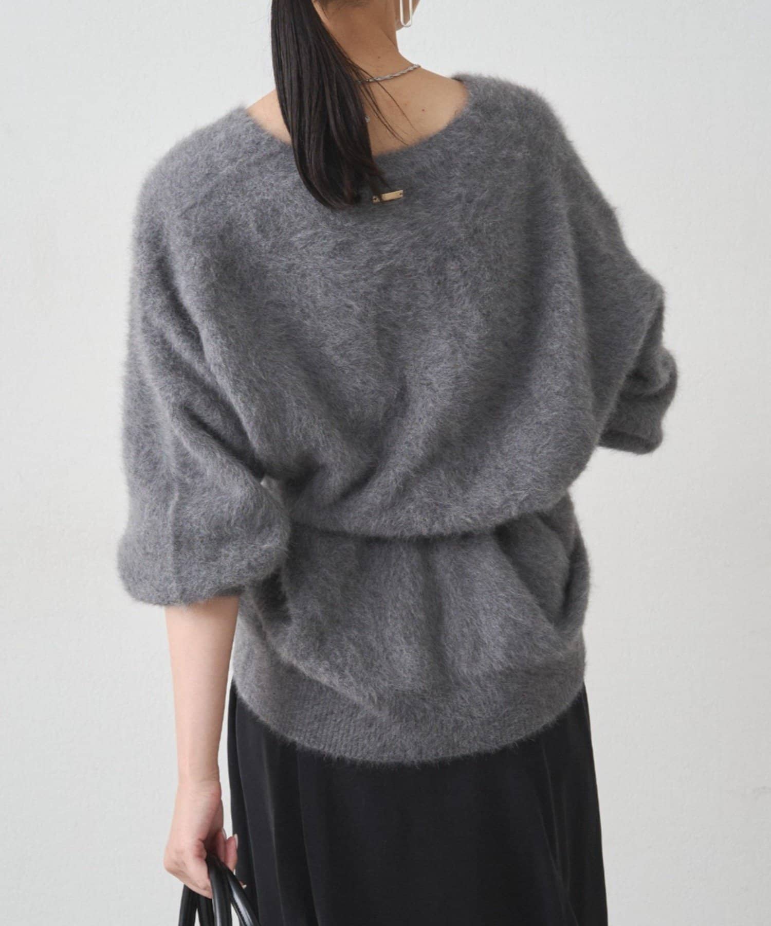 LOUNGEDRESS(ラウンジドレス) 【ゲリラクーポン対象】FURカシミヤVニット