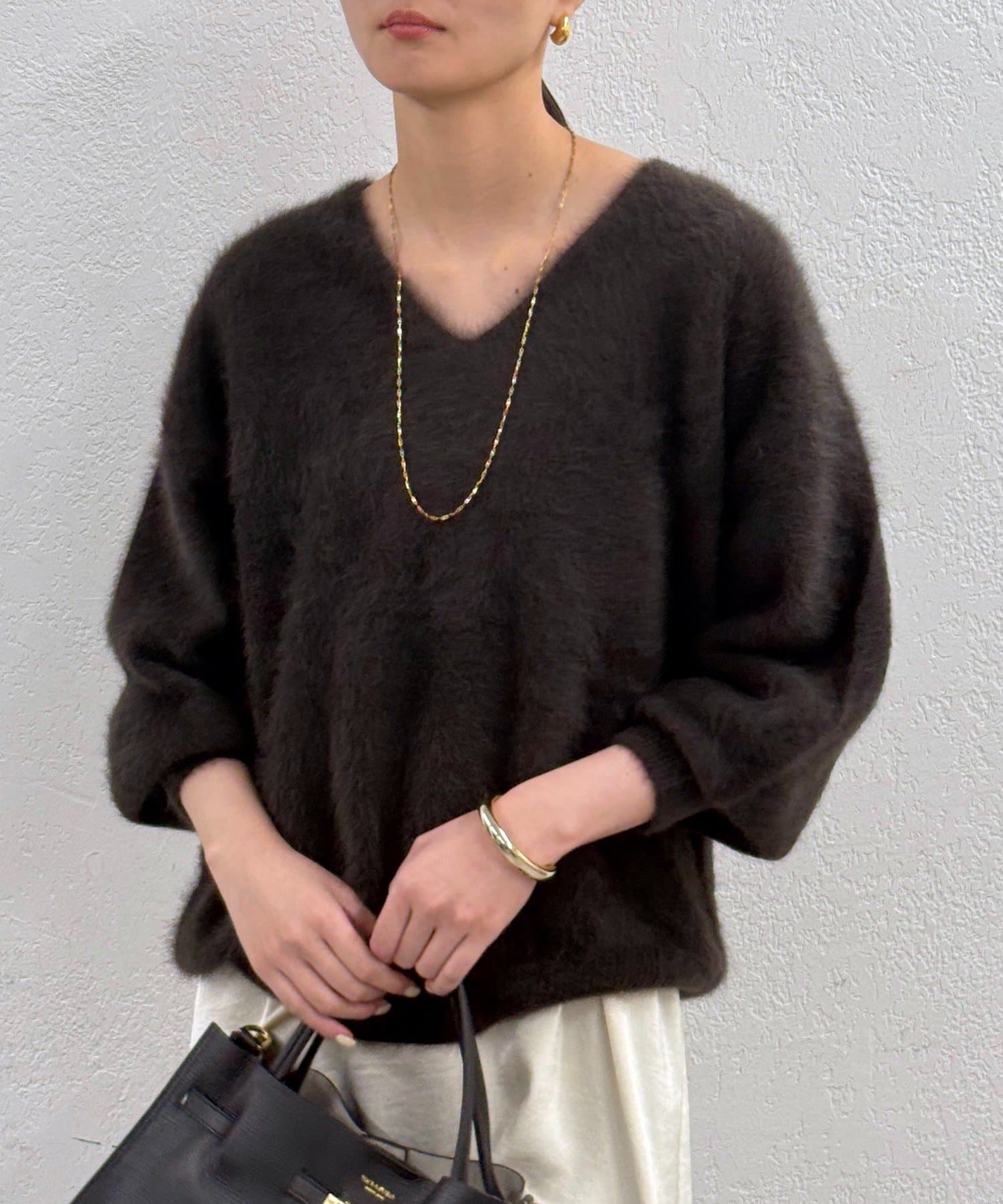 LOUNGEDRESS(ラウンジドレス) 【店頭人気NO.1！】FURカシミヤVニット